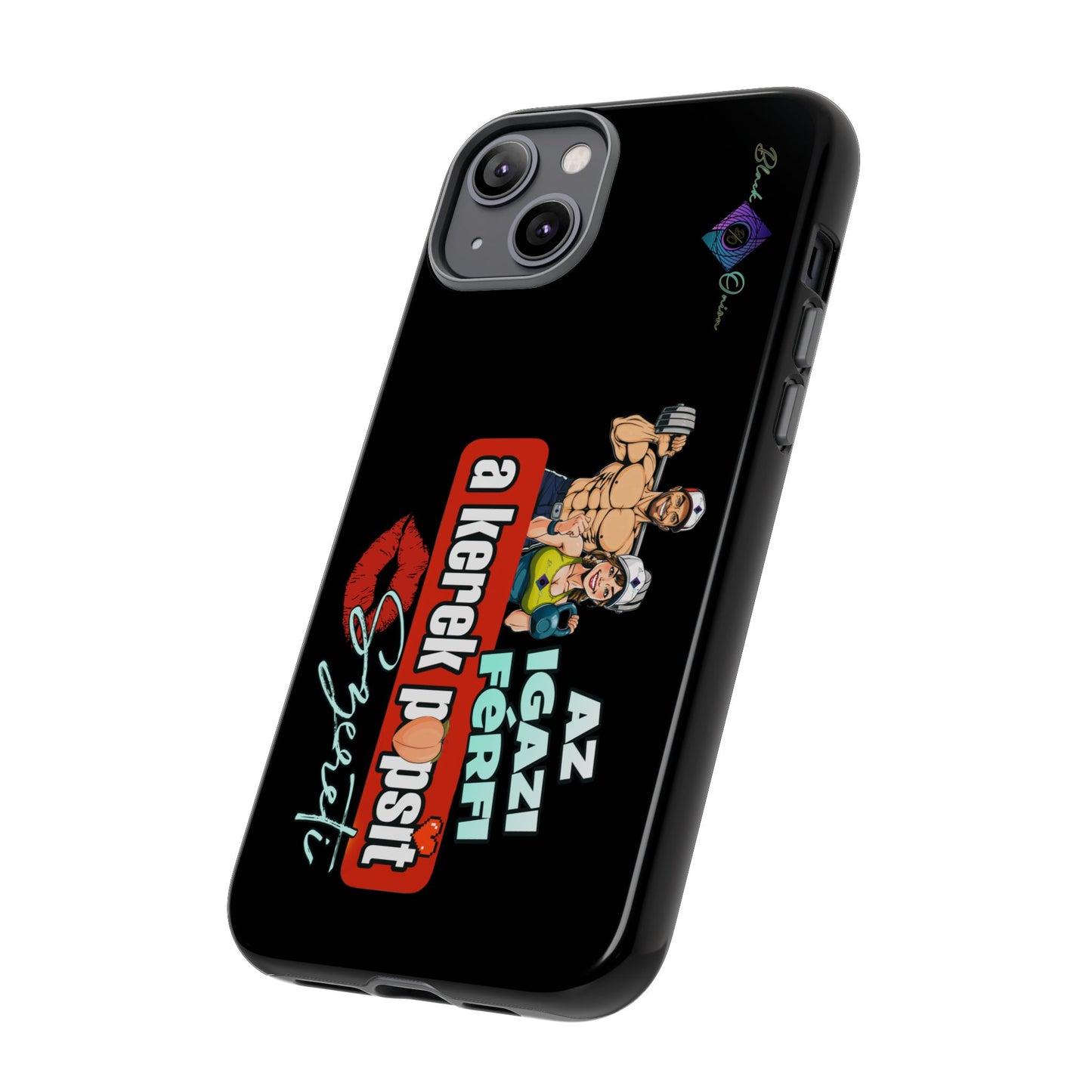 BlackOnion Brand New Phone Case - with Motivational Workout Motif ‘Az igazi férfi ‘💪🔥🫵