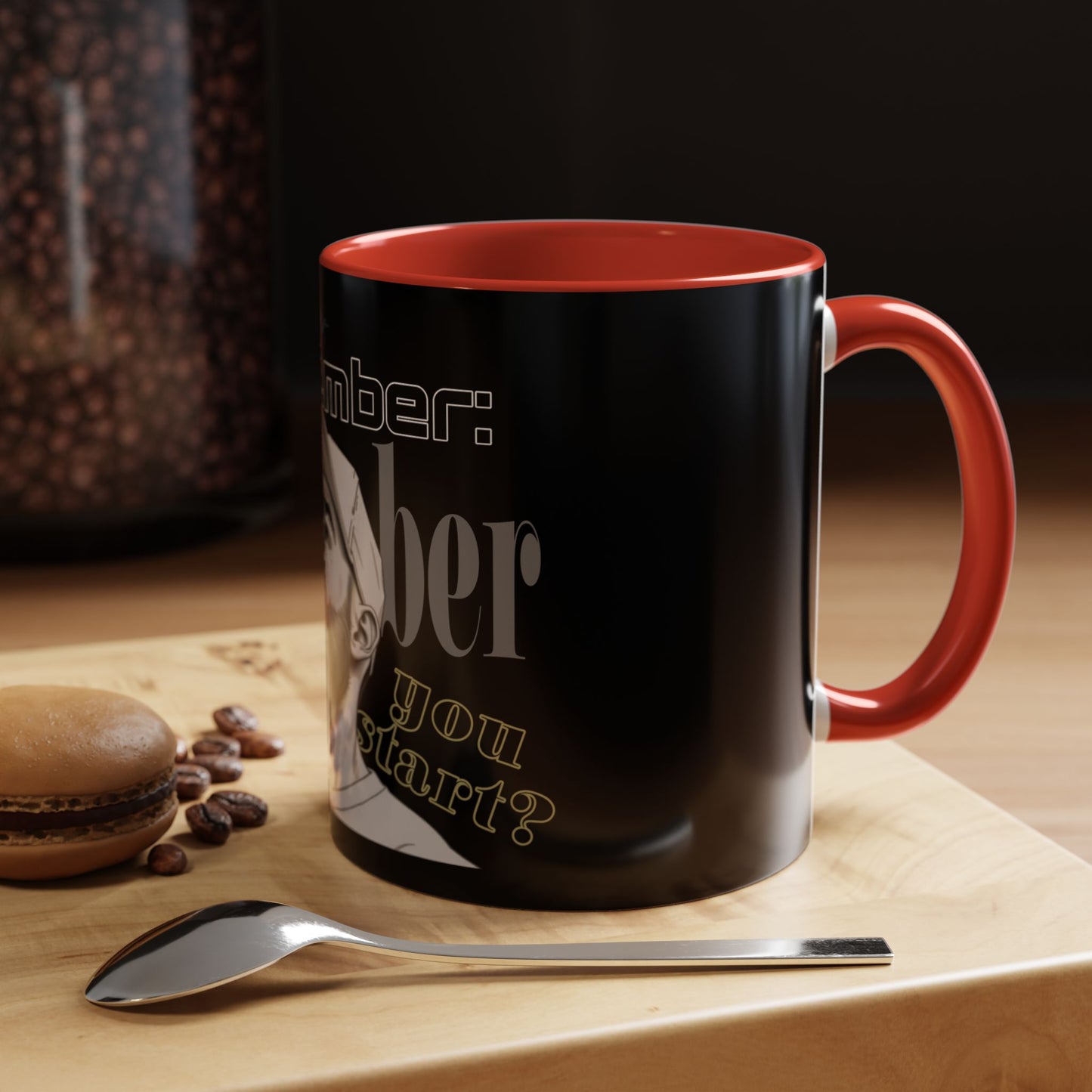 BlackOnion Coffee Mug 2 with Workout Motif ‘Remember V2’🫵🔥💪