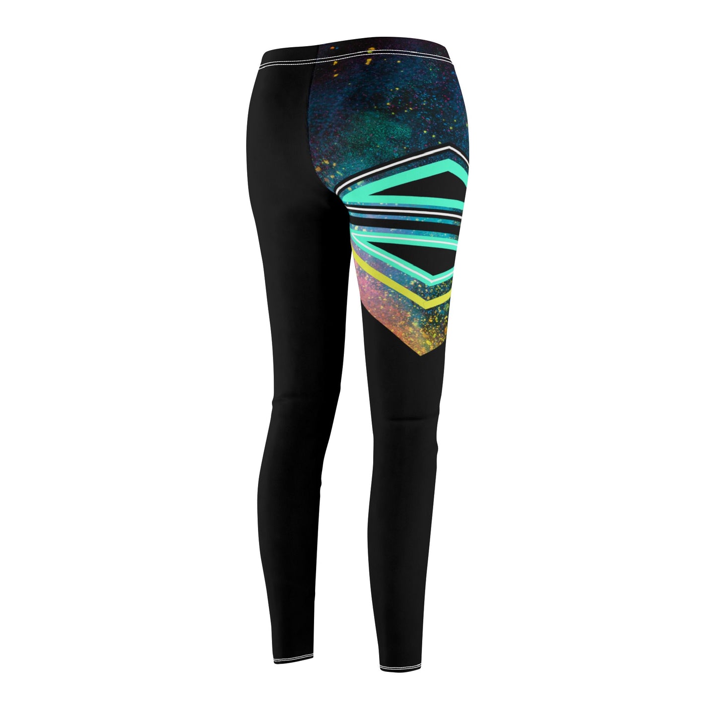 BlackOnion Stylish Women's Mid-rise Casual Leggings with Workout Motif 🌸💋❤️