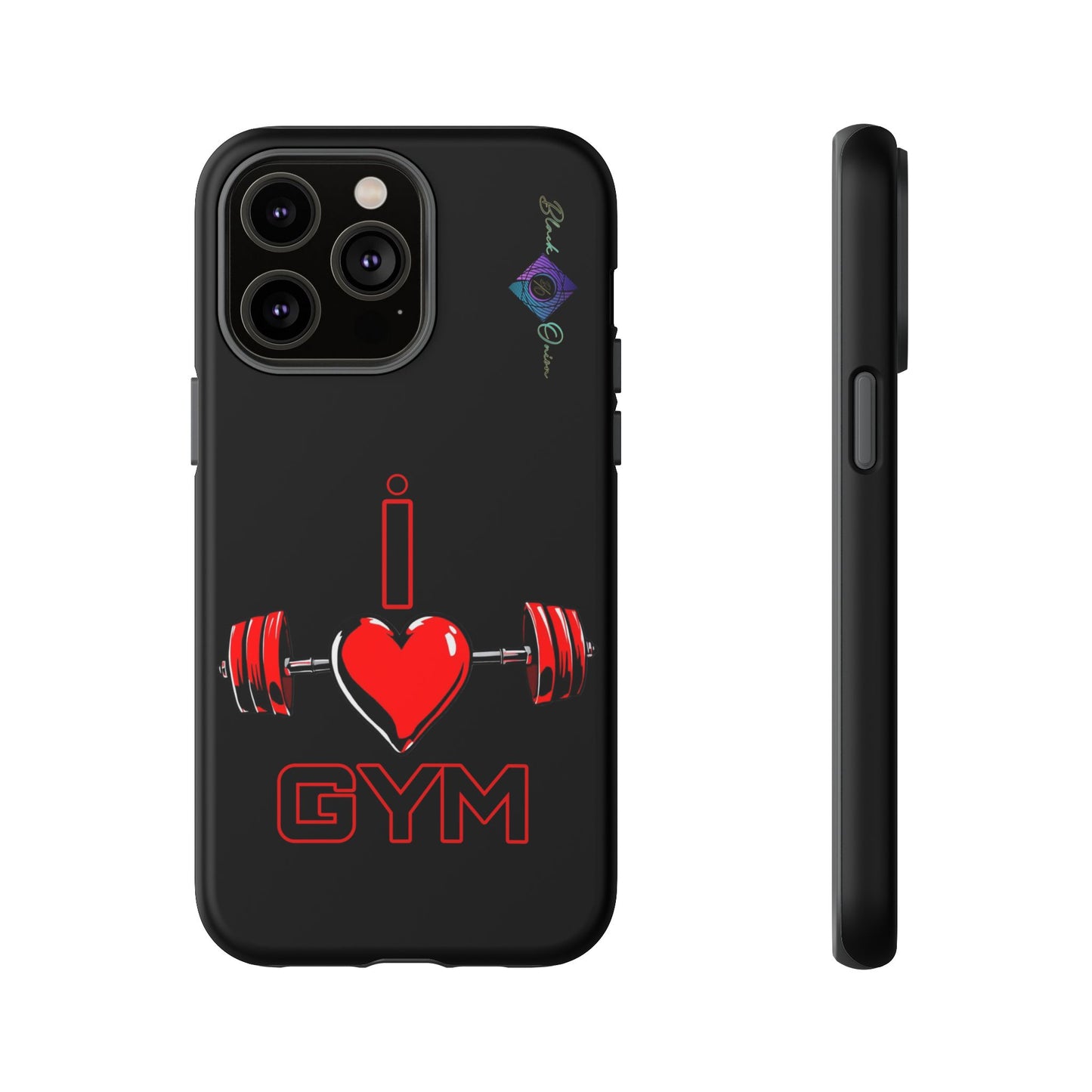BlackOnion Brand New Phone Case - with Motivational Workout Motif’I Love Gym ‘💪🔥🫵