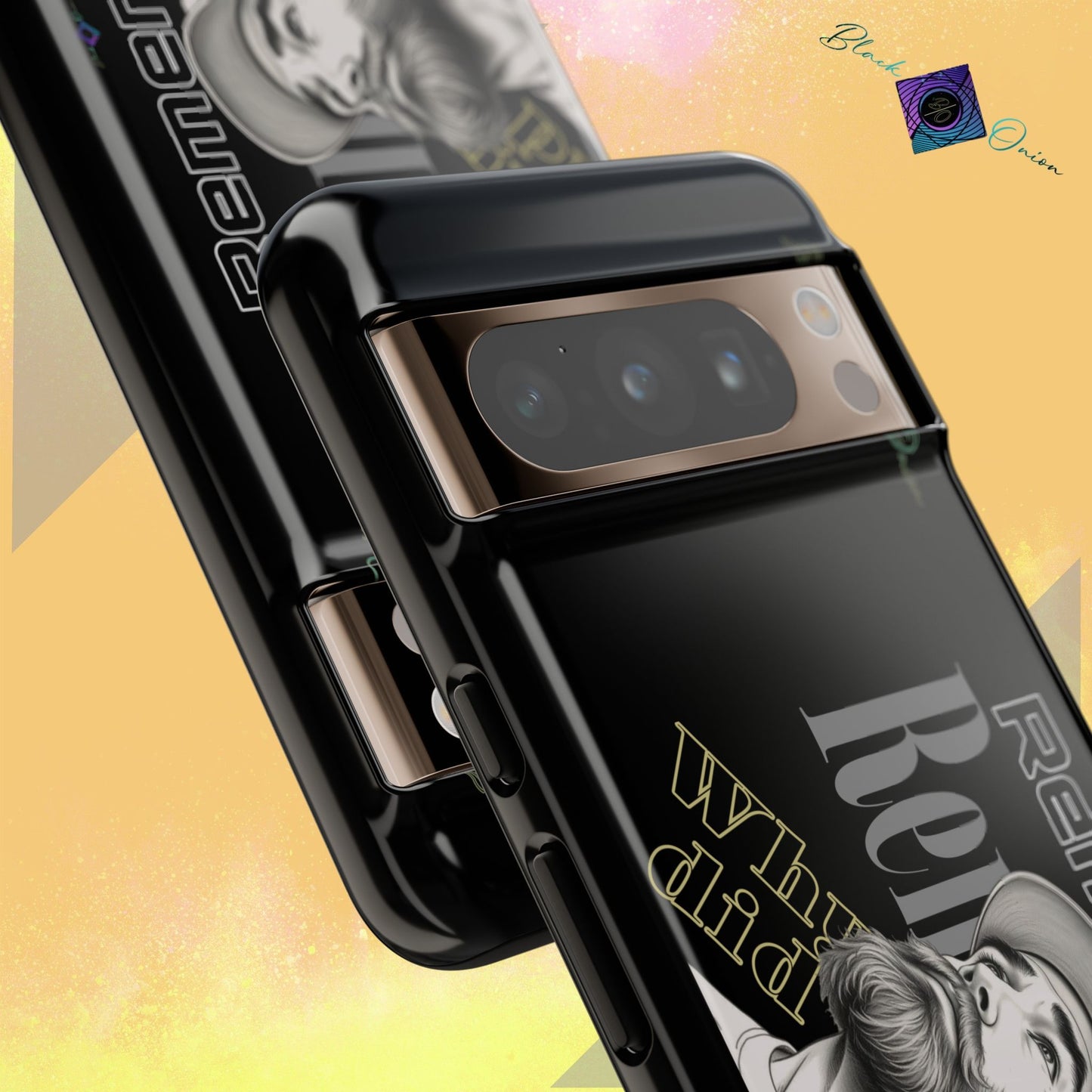 BlackOnion Brand New Phone Case - with Motivational Workout Motif’Remember ‘💪🔥🫵