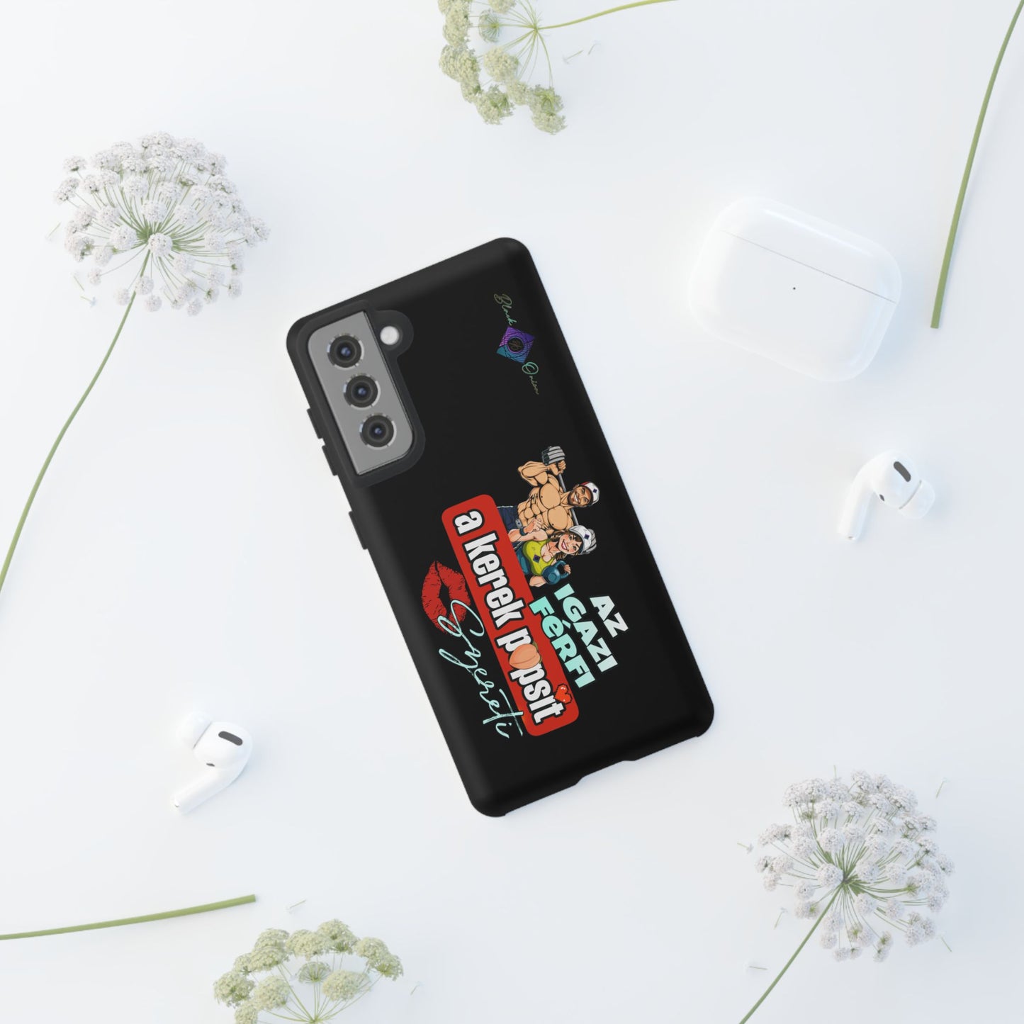 BlackOnion Brand New Phone Case - with Motivational Workout Motif ‘Az igazi férfi ‘💪🔥🫵