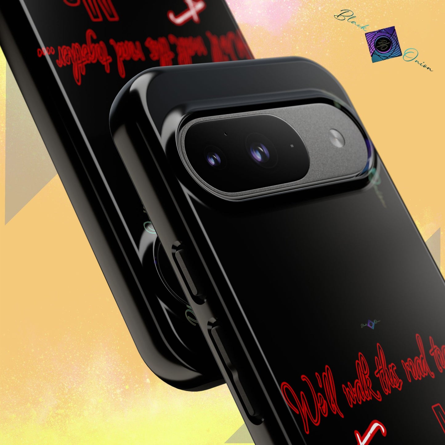 BlackOnion Brand New Phone Case - with Motivational Workout Motif’We’ll walk ‘💪🔥🫵