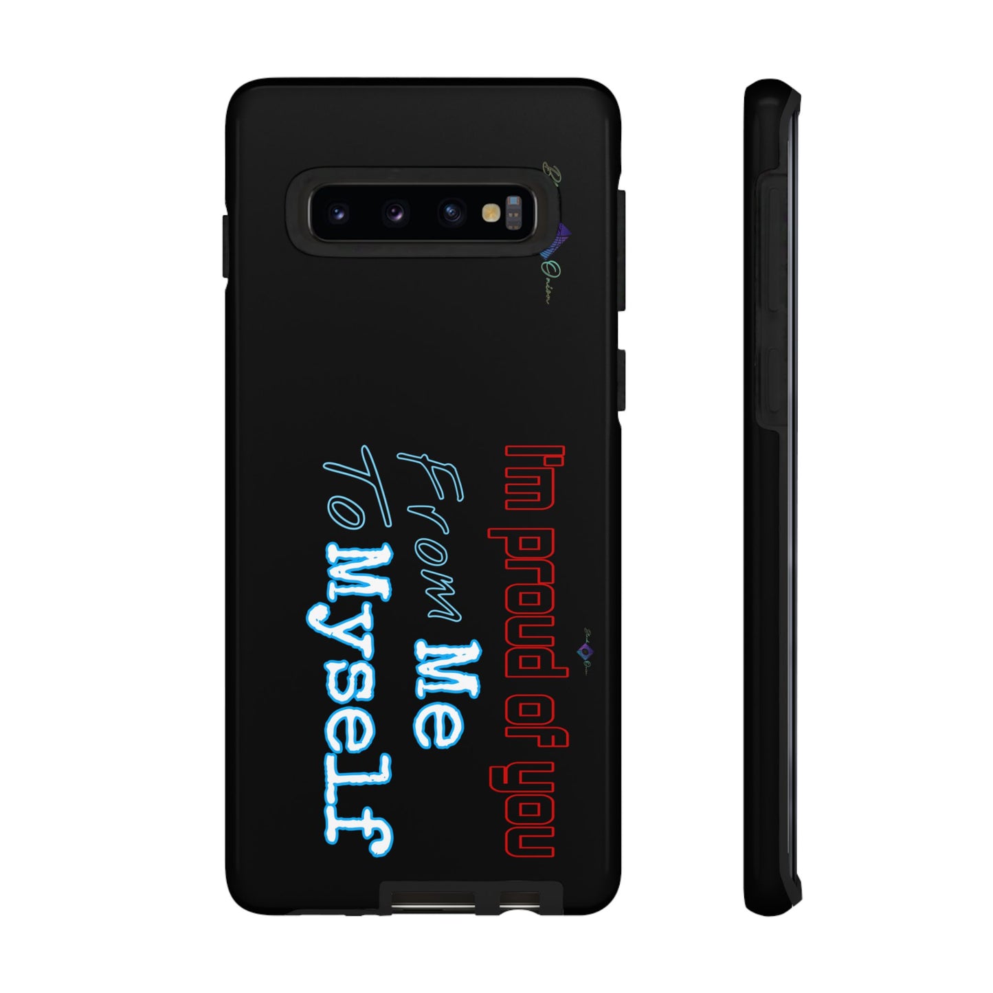 BlackOnion Brand New Phone Case - with Motivational Workout Motif’I’m proud of you ‘💪🔥🫵
