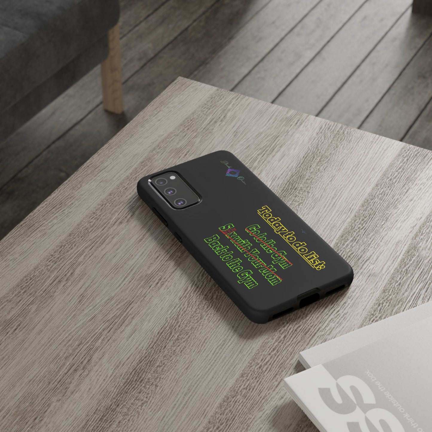 BlackOnion Brand New Phone Case - with Motivational Workout Motif’Today To Do List V2 ‘💪🔥🫵