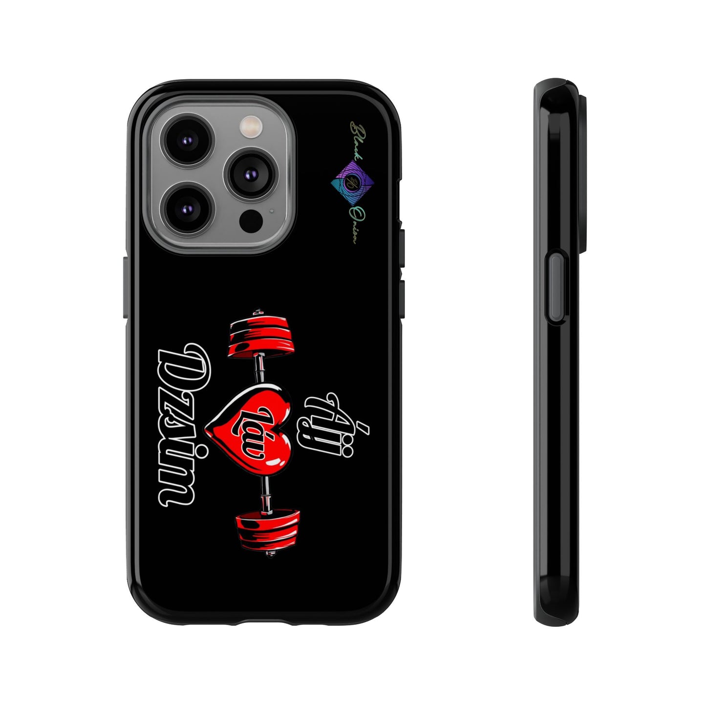 BlackOnion Brand New Phone Case - with Motivational Workout Motif’Ájj Láv Dzsim ‘💪🔥🫵