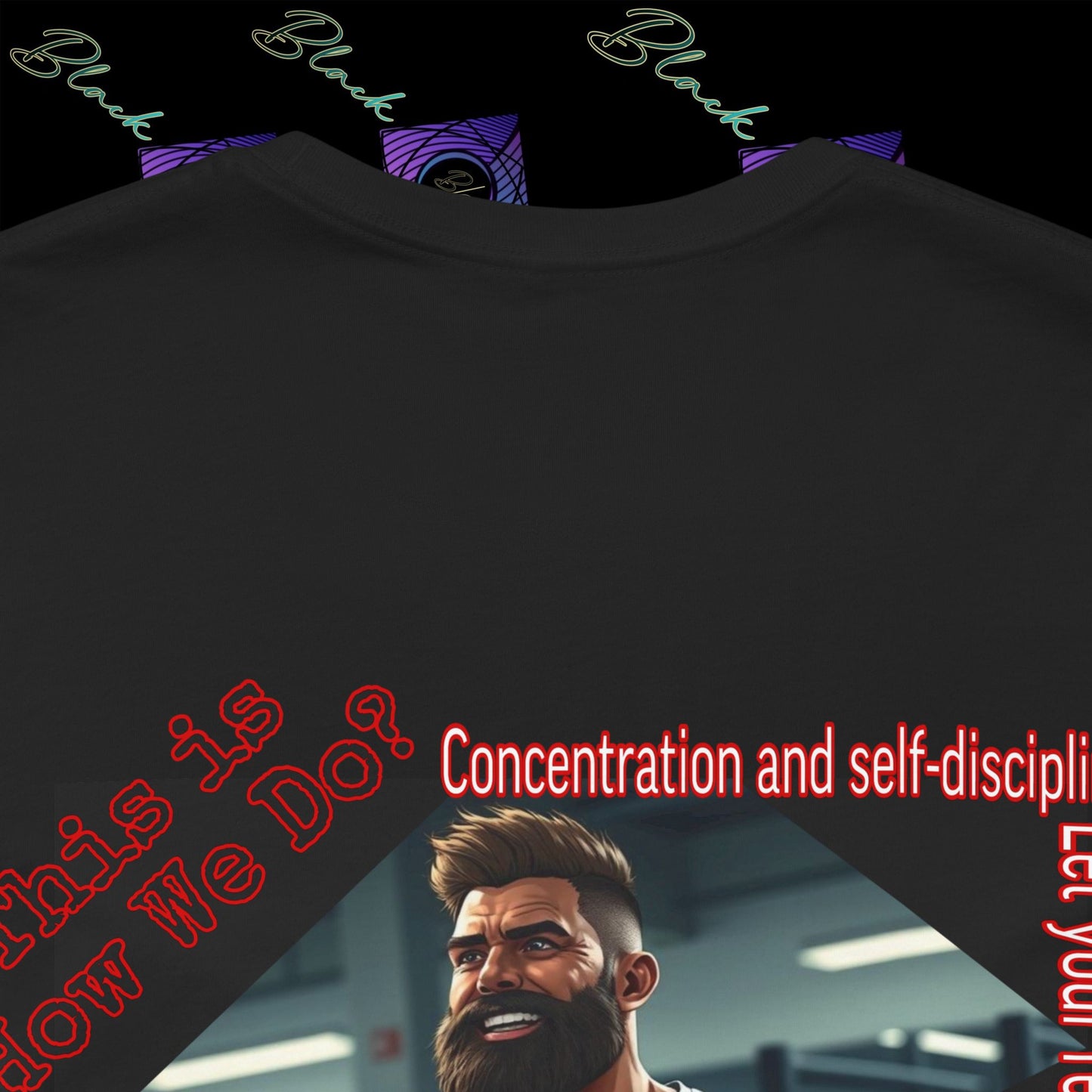 BlackOnion T-Shirt with Workout Motif “Unstoppable “💪🔥🫵