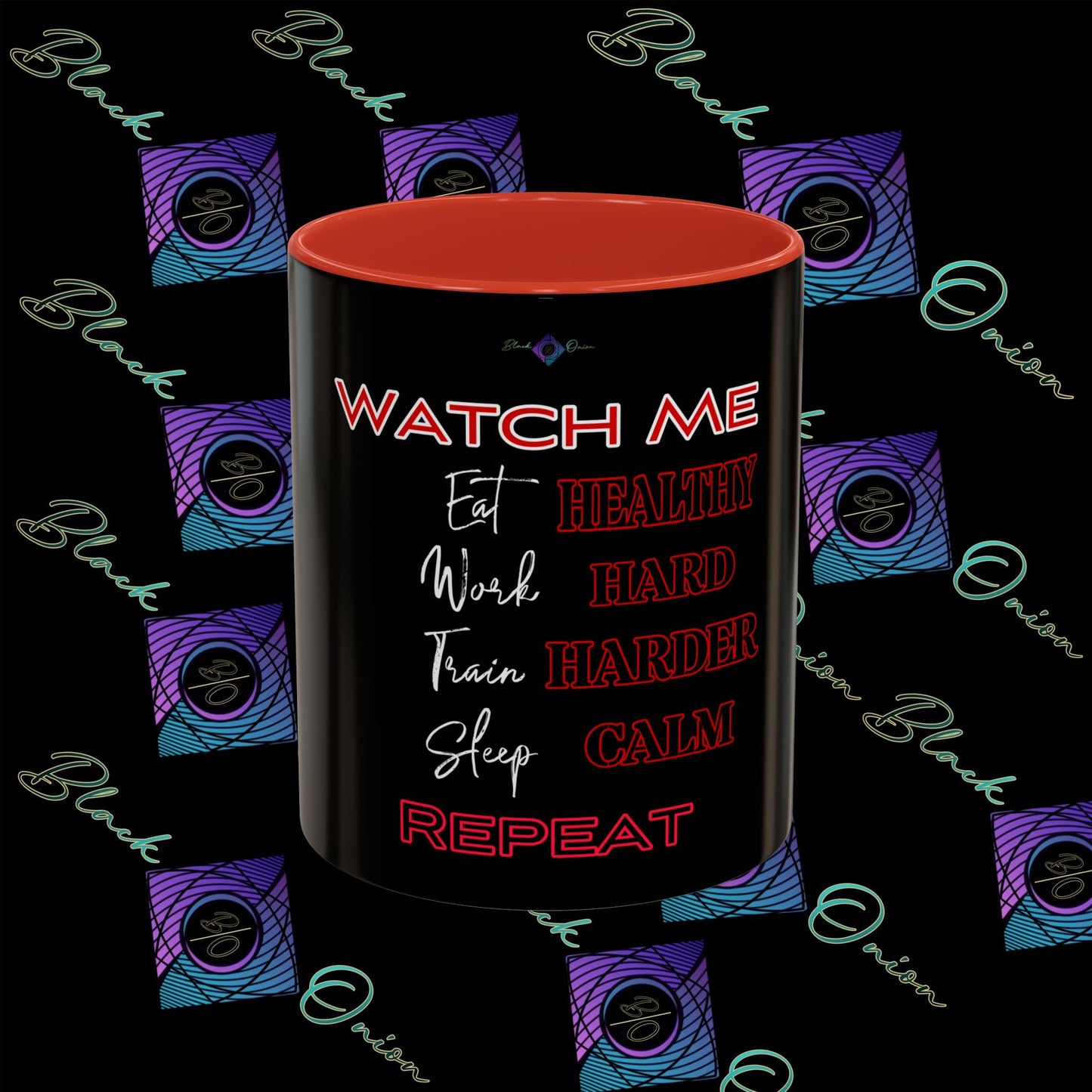 BlackOnion Coffee Mug - 11oz with ‘Watch Me’🔥💪🫵