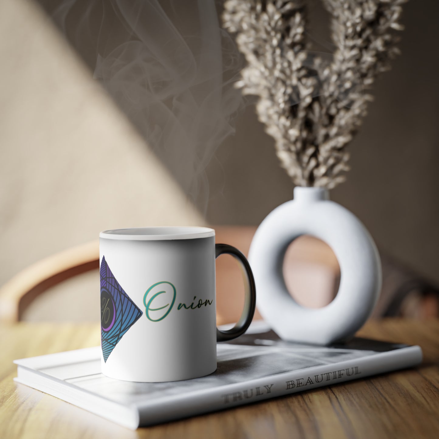 BlackOnion Color Changing Mug with Workout Motif 💪🔥🫵