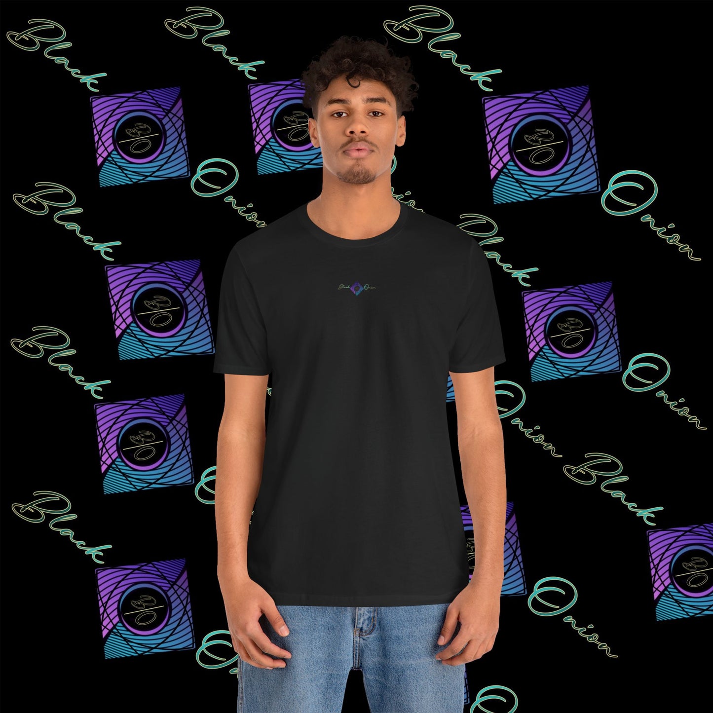BlackOnion T-Shirt with Workout Motif “Don't Think About It, Go For It!” V4 💪🔥🫵