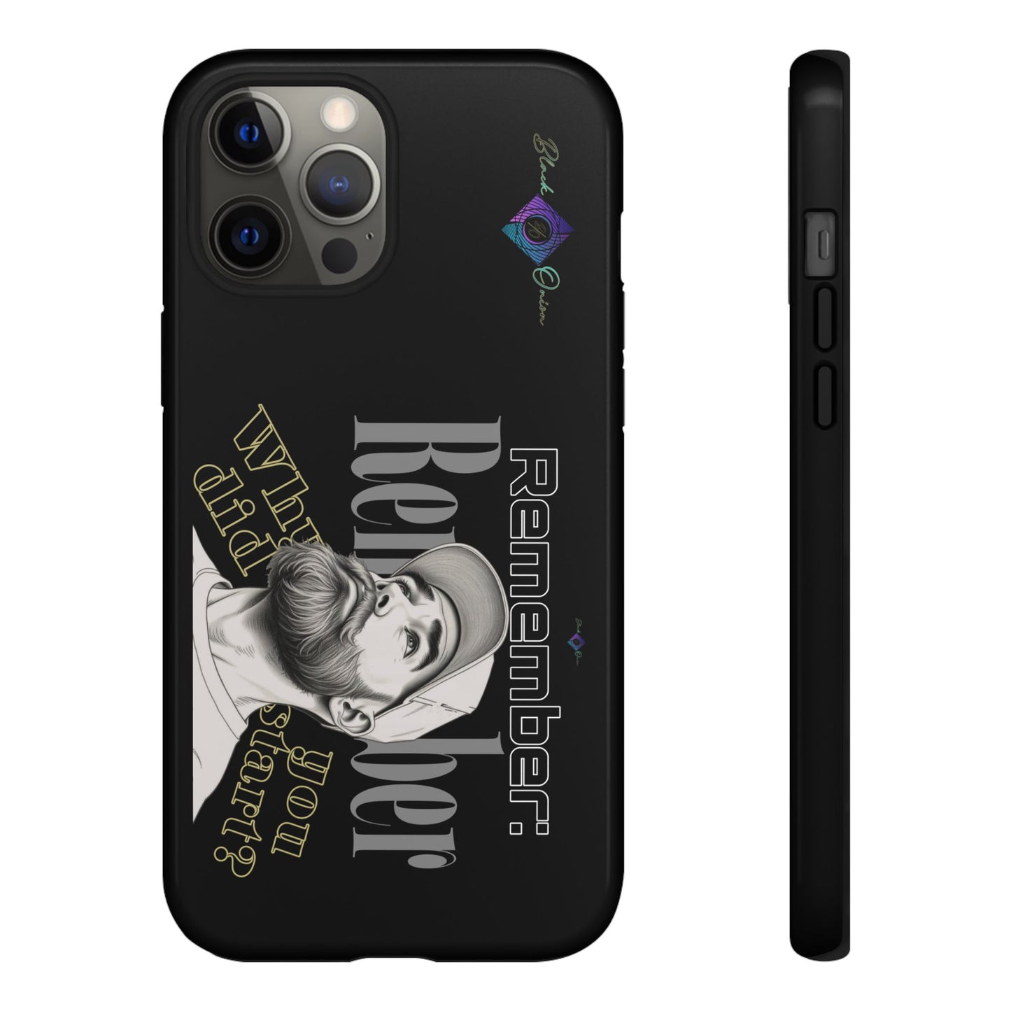 BlackOnion Brand New Phone Case - with Motivational Workout Motif’Remember ‘💪🔥🫵