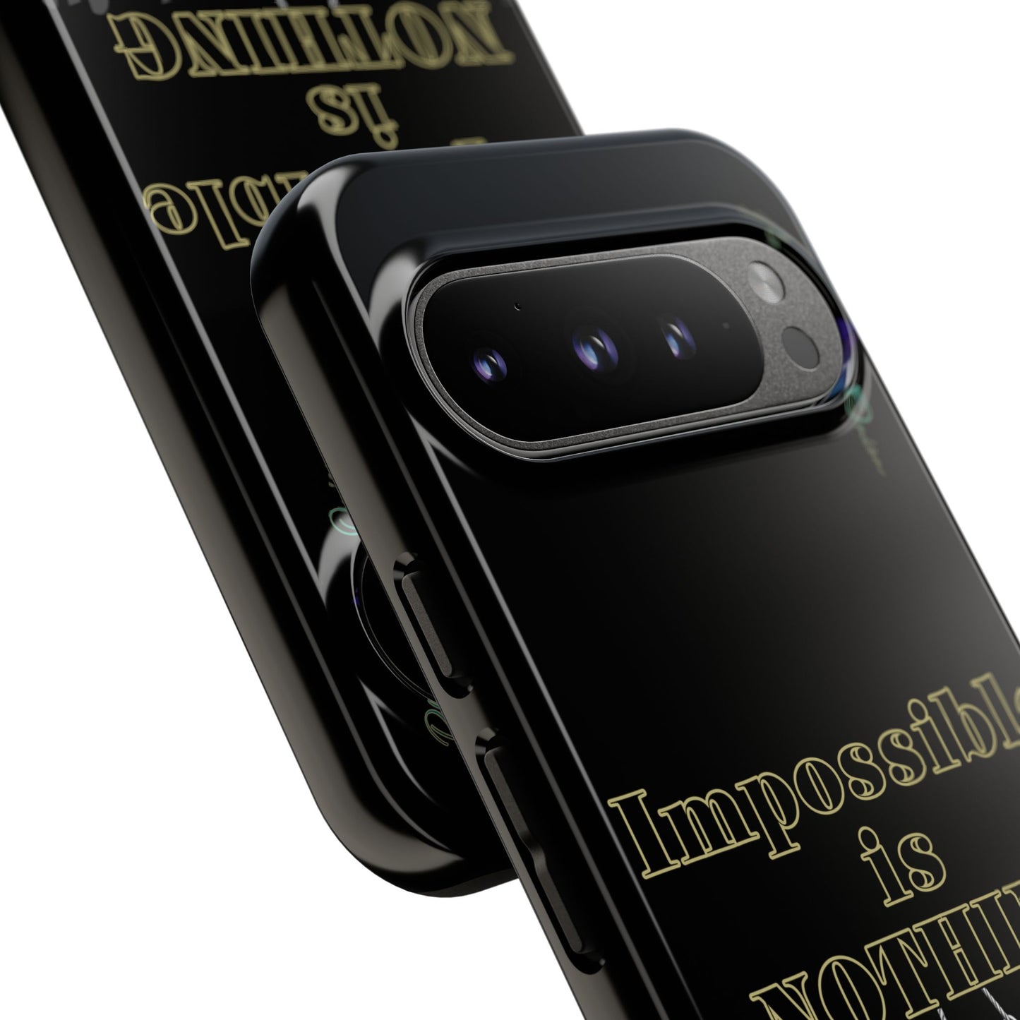 BlackOnion Brand New Phone Case - with Motivational Workout Motif ’Impossible ‘💪🔥🫵