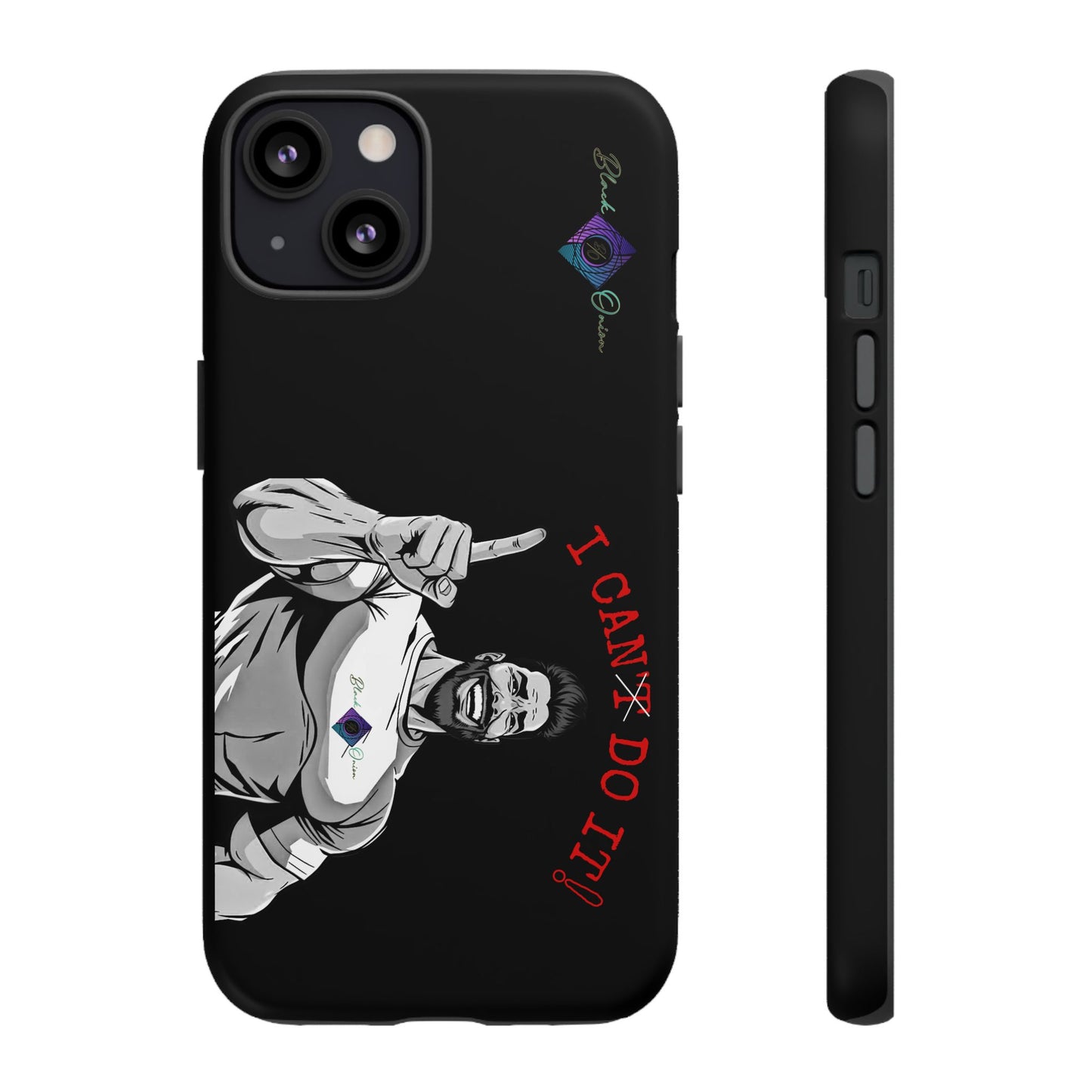 BlackOnion Brand New Phone Case - with Motivational Workout Motif’I Can Do It ‘💪🔥🫵