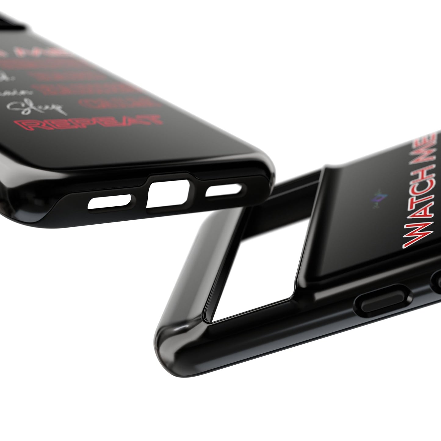 BlackOnion Phone Case -with Motivational Motif 'Watch Me' 💪🔥🫵
