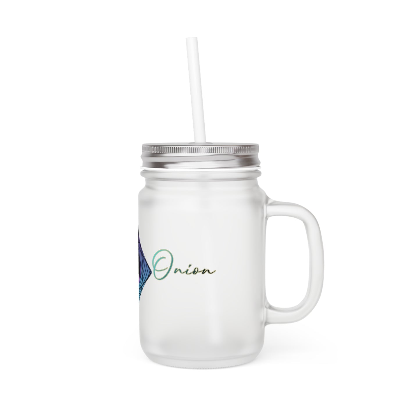BlackOnion Personalized Mason Jar Tumbler with B/O Design 🔥💪🫵