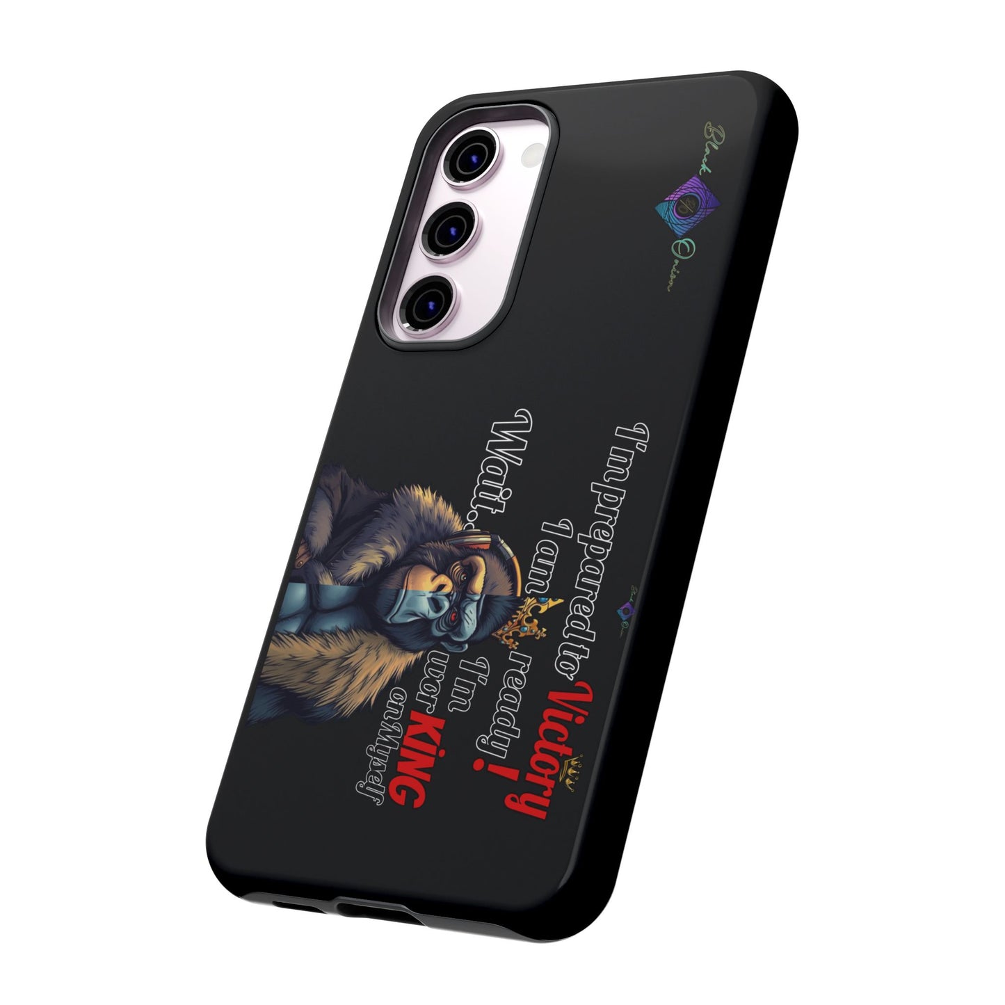 BlackOnion Brand New Phone Case - with Motivational Workout Motif’Victory 👑‘💪🔥🫵