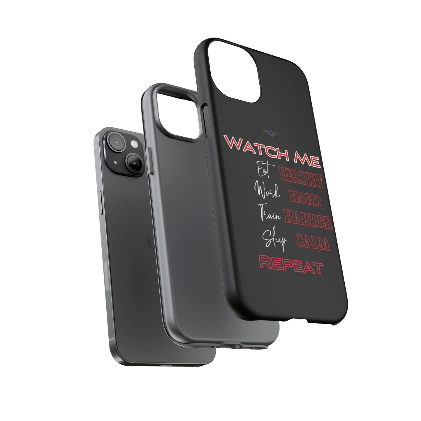 BlackOnion Phone Case -with Motivational Motif 'Watch Me' 💪🔥🫵