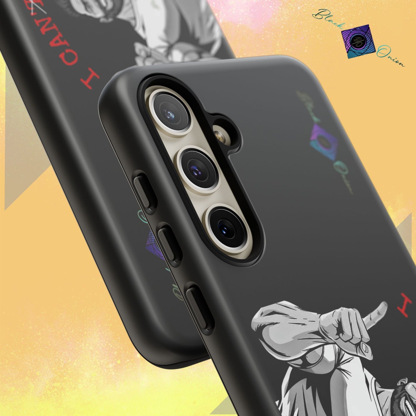 BlackOnion Brand New Phone Case - with Motivational Workout Motif’I Can Do It ‘💪🔥🫵