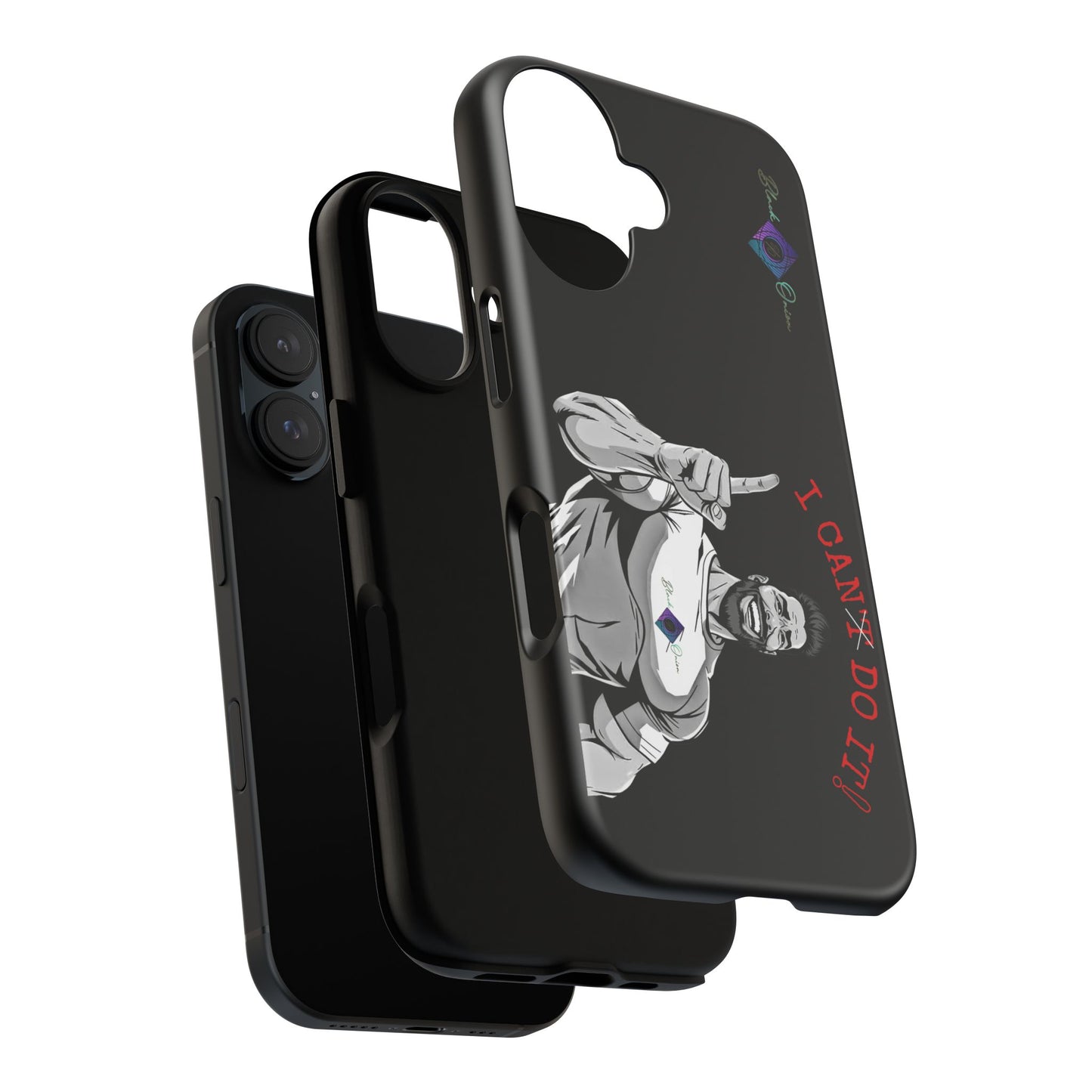 BlackOnion Brand New Phone Case - with Motivational Workout Motif’I Can Do It ‘💪🔥🫵