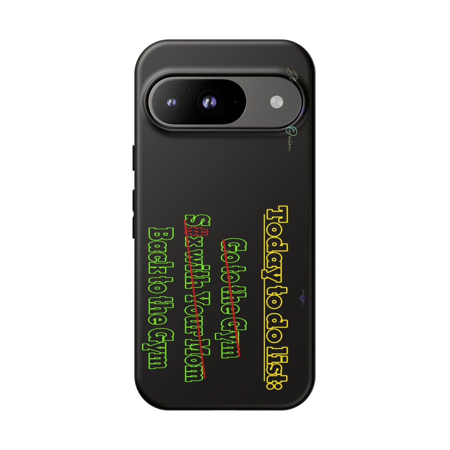 BlackOnion Brand New Phone Case - with Motivational Workout Motif’Today To Do List V2 ‘💪🔥🫵