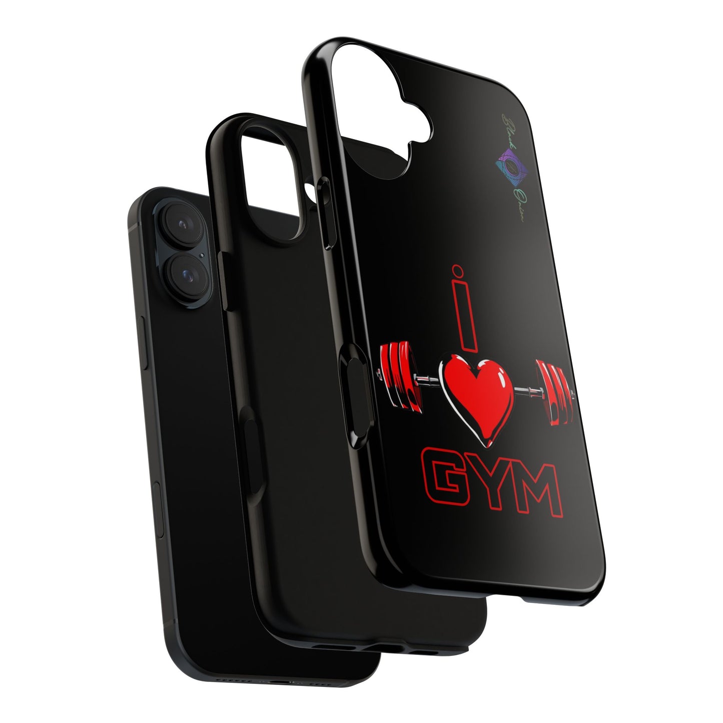 BlackOnion Brand New Phone Case - with Motivational Workout Motif’I Love Gym ‘💪🔥🫵