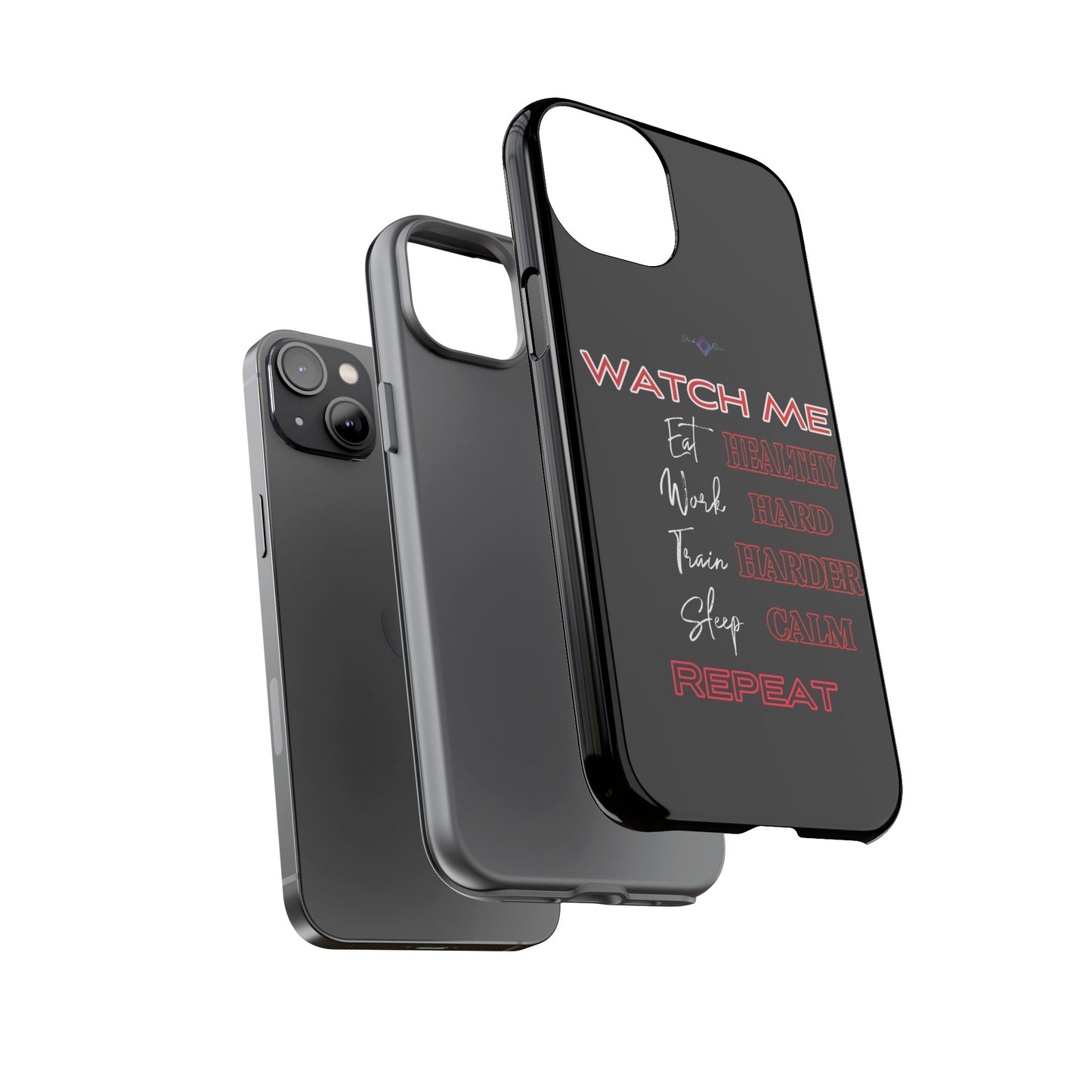 BlackOnion Phone Case -with Motivational Motif 'Watch Me' 💪🔥🫵
