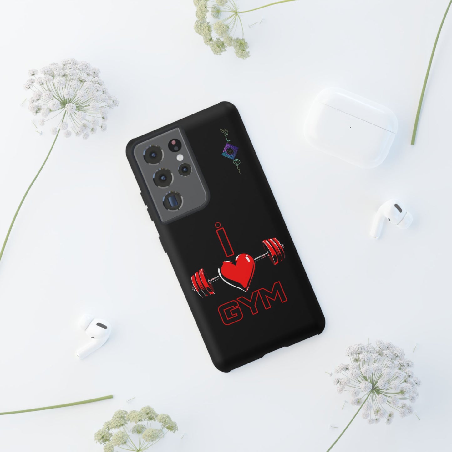 BlackOnion Brand New Phone Case - with Motivational Workout Motif’I Love Gym ‘💪🔥🫵