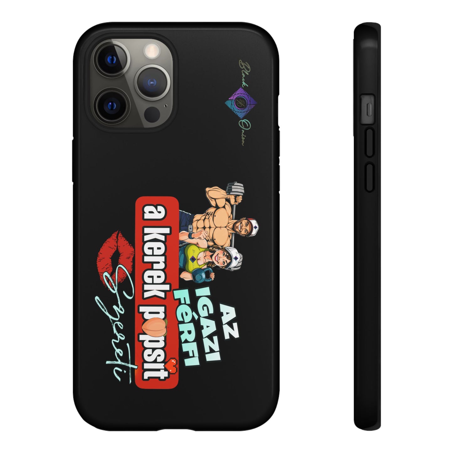 BlackOnion Brand New Phone Case - with Motivational Workout Motif ‘Az igazi férfi ‘💪🔥🫵