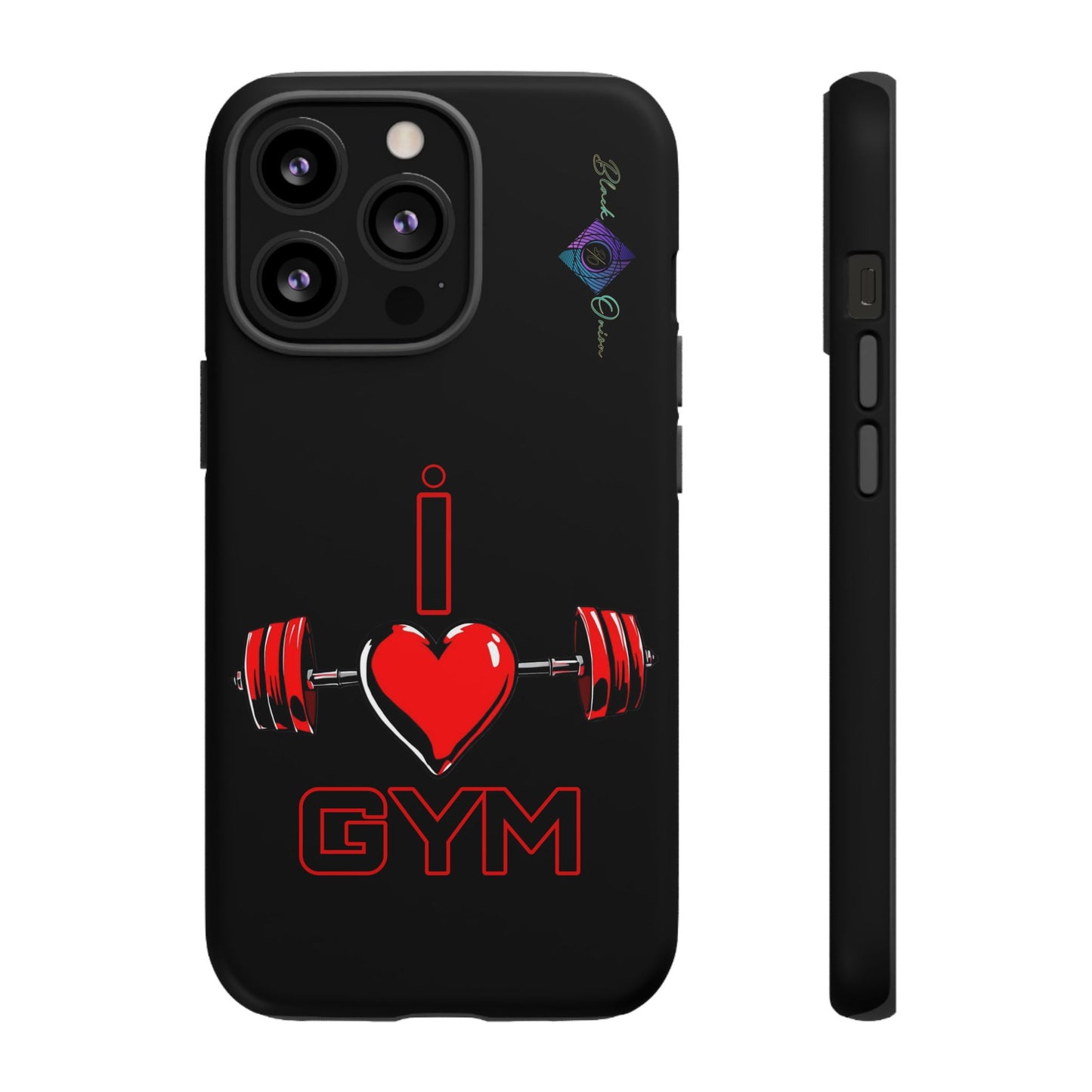 BlackOnion Brand New Phone Case - with Motivational Workout Motif’I Love Gym ‘💪🔥🫵