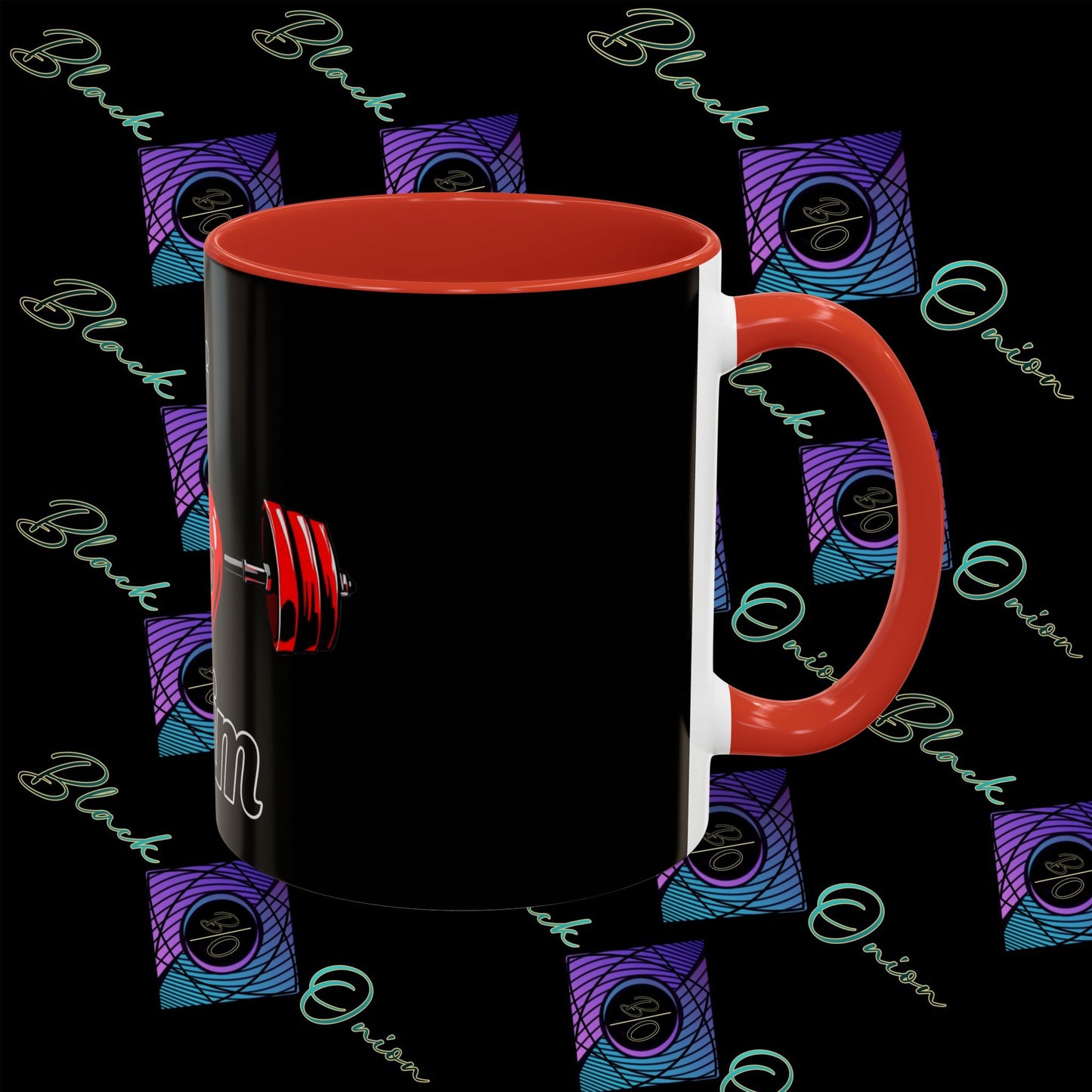 BlackOnion Coffee Mug Serial 2 with Workout Motif ‘ÁjjLávDzsim ’🫵🔥💪