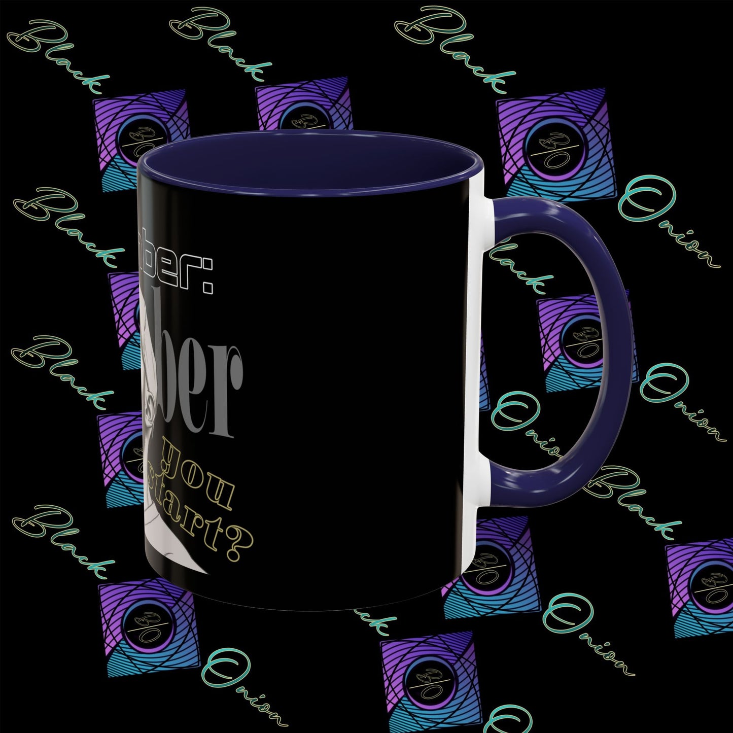 BlackOnion Coffee Mug 2 with Workout Motif ‘Remember V2’🫵🔥💪