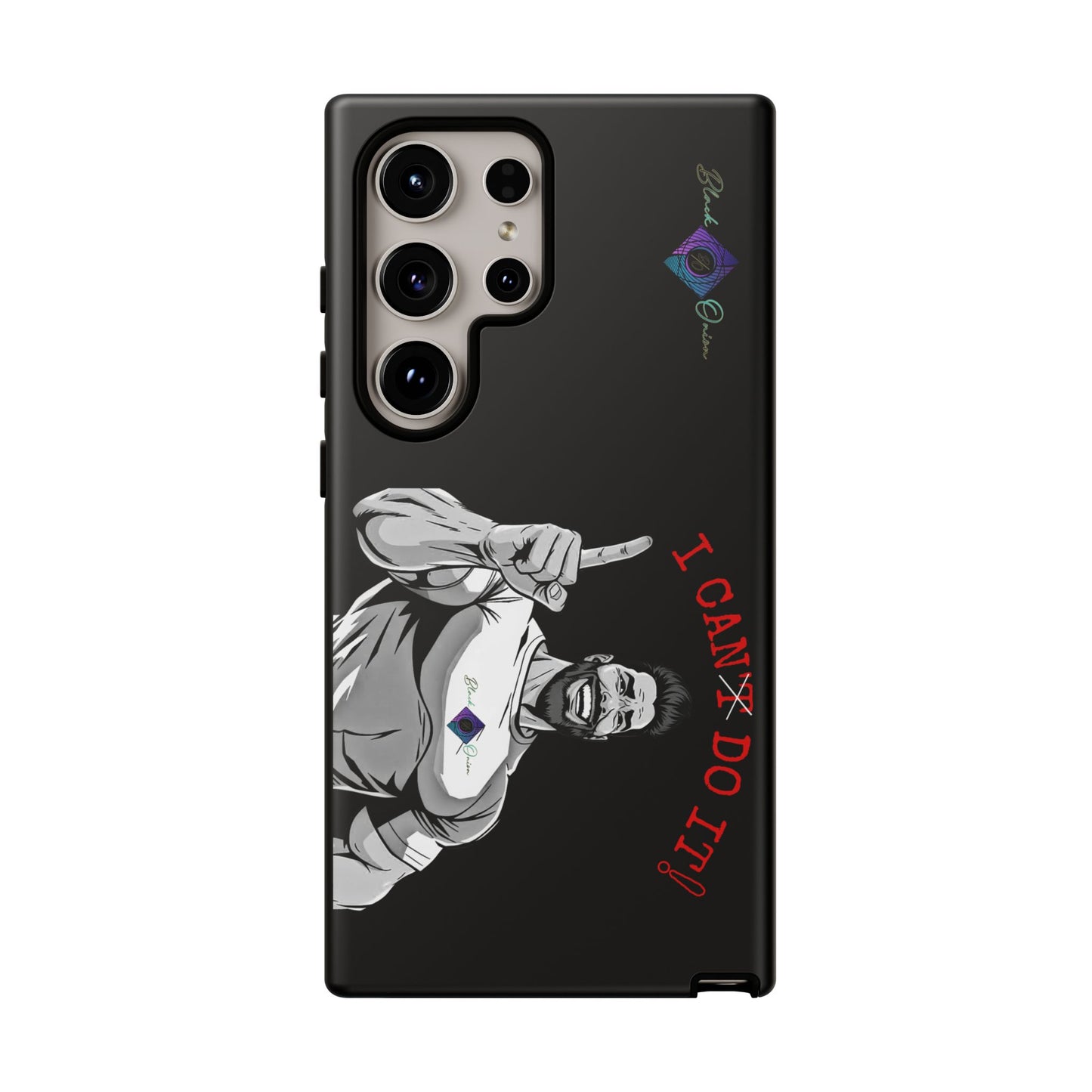 BlackOnion Brand New Phone Case - with Motivational Workout Motif’I Can Do It ‘💪🔥🫵