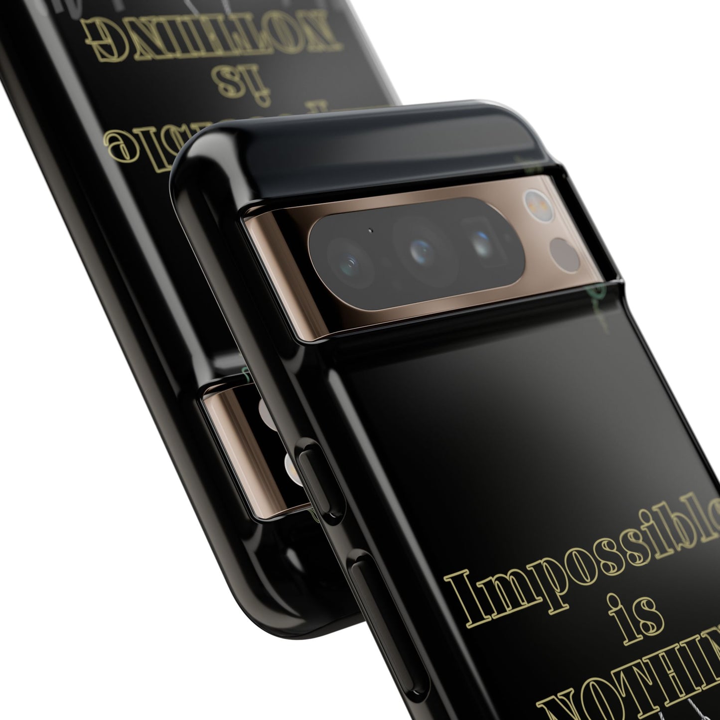BlackOnion Brand New Phone Case - with Motivational Workout Motif ’Impossible ‘💪🔥🫵