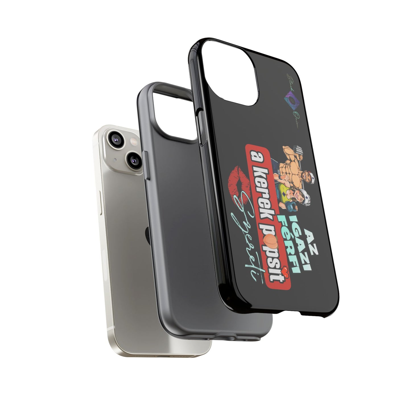 BlackOnion Brand New Phone Case - with Motivational Workout Motif ‘Az igazi férfi ‘💪🔥🫵