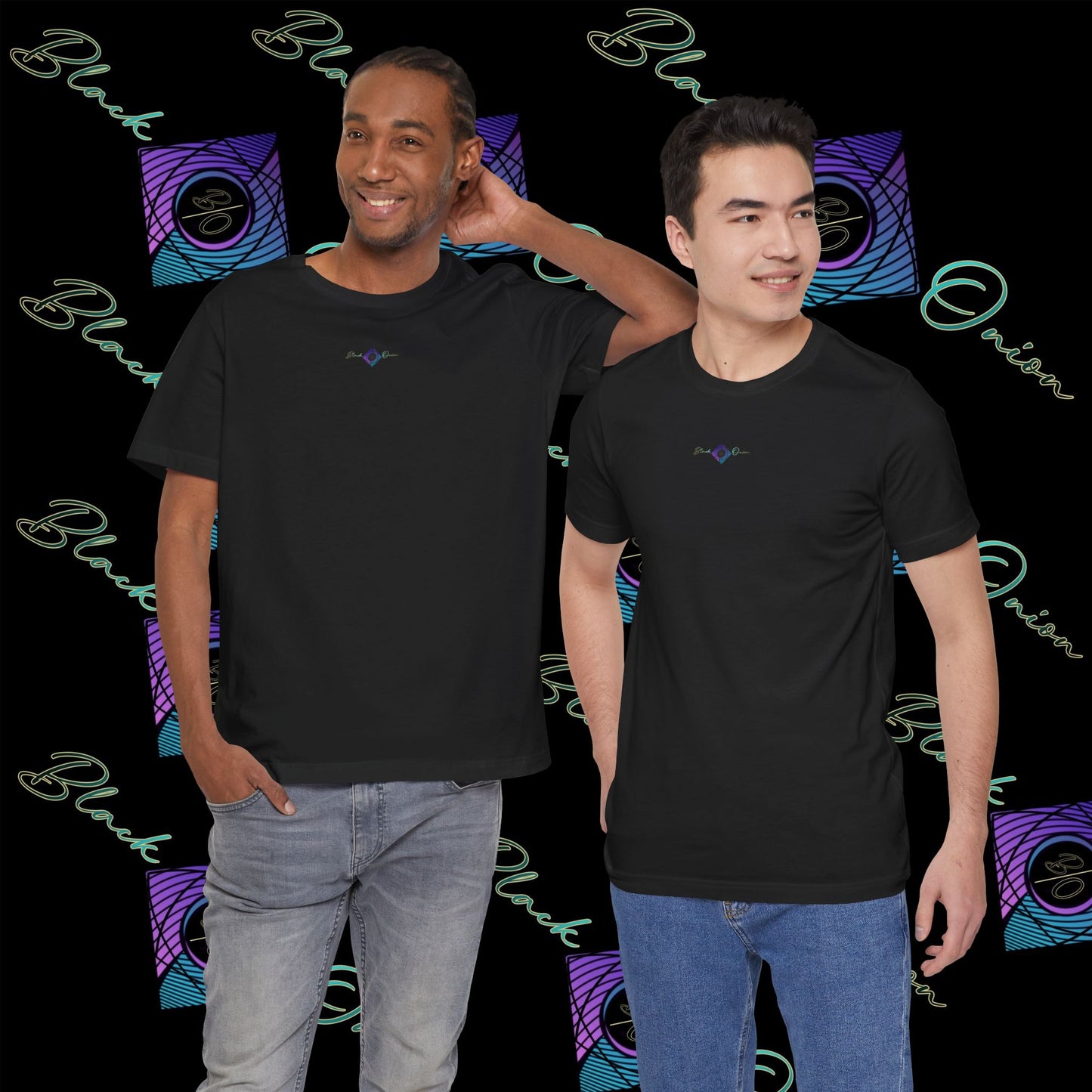 BlackOnion T-Shirt with Workout Motif “Don't Think About It, Go For It!” V4 💪🔥🫵