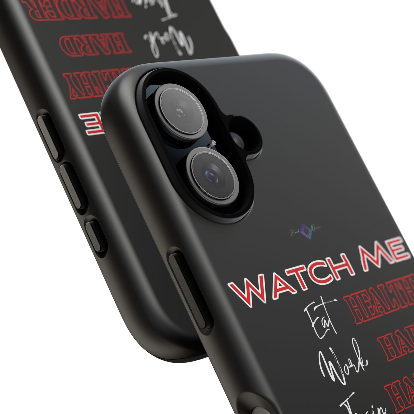 BlackOnion Phone Case -with Motivational Motif 'Watch Me' 💪🔥🫵