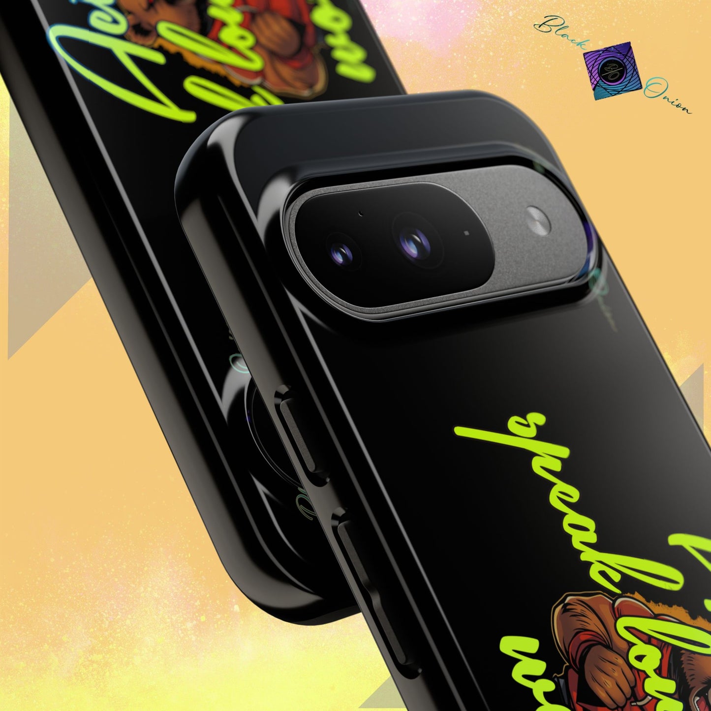 BlackOnion Brand New Phone Case - with Motivational Workout Motif ‘Actions speak lauder ‘💪🔥🫵