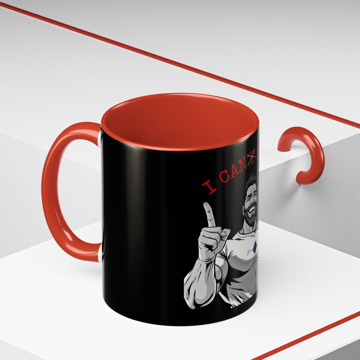 BlackOnion Coffee Mug 2 with Workout Motif ‘I Can Do It V2’🫵🔥💪