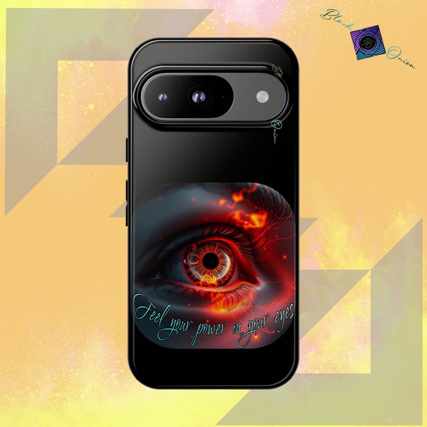 BlackOnion Brand New Phone Case - with Motivational Workout Motif ’Feel your power ‘💪🔥🫵