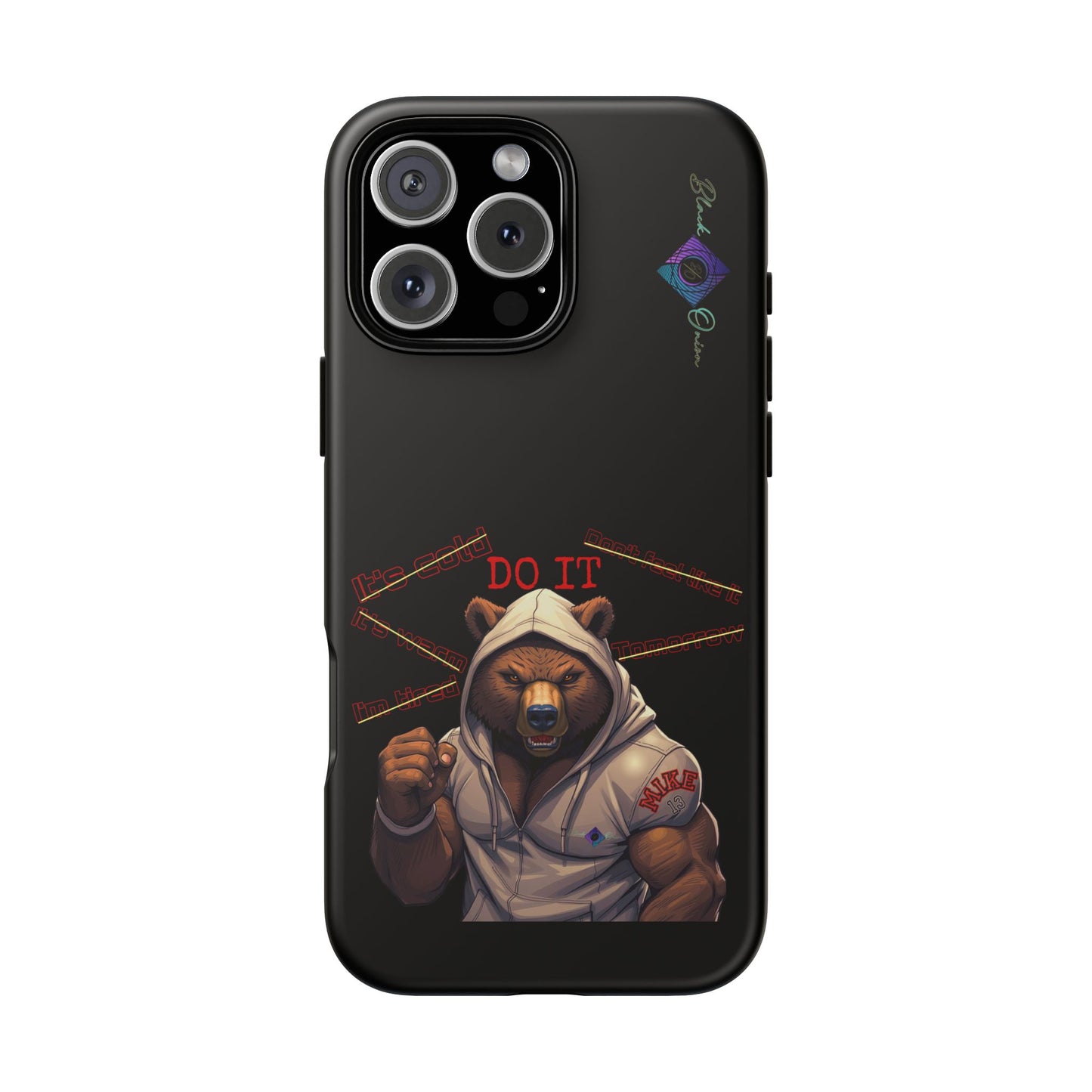 BlackOnion Brand New Phone Case - with Motivational Workout Motif’Do it ‘💪🔥🫵