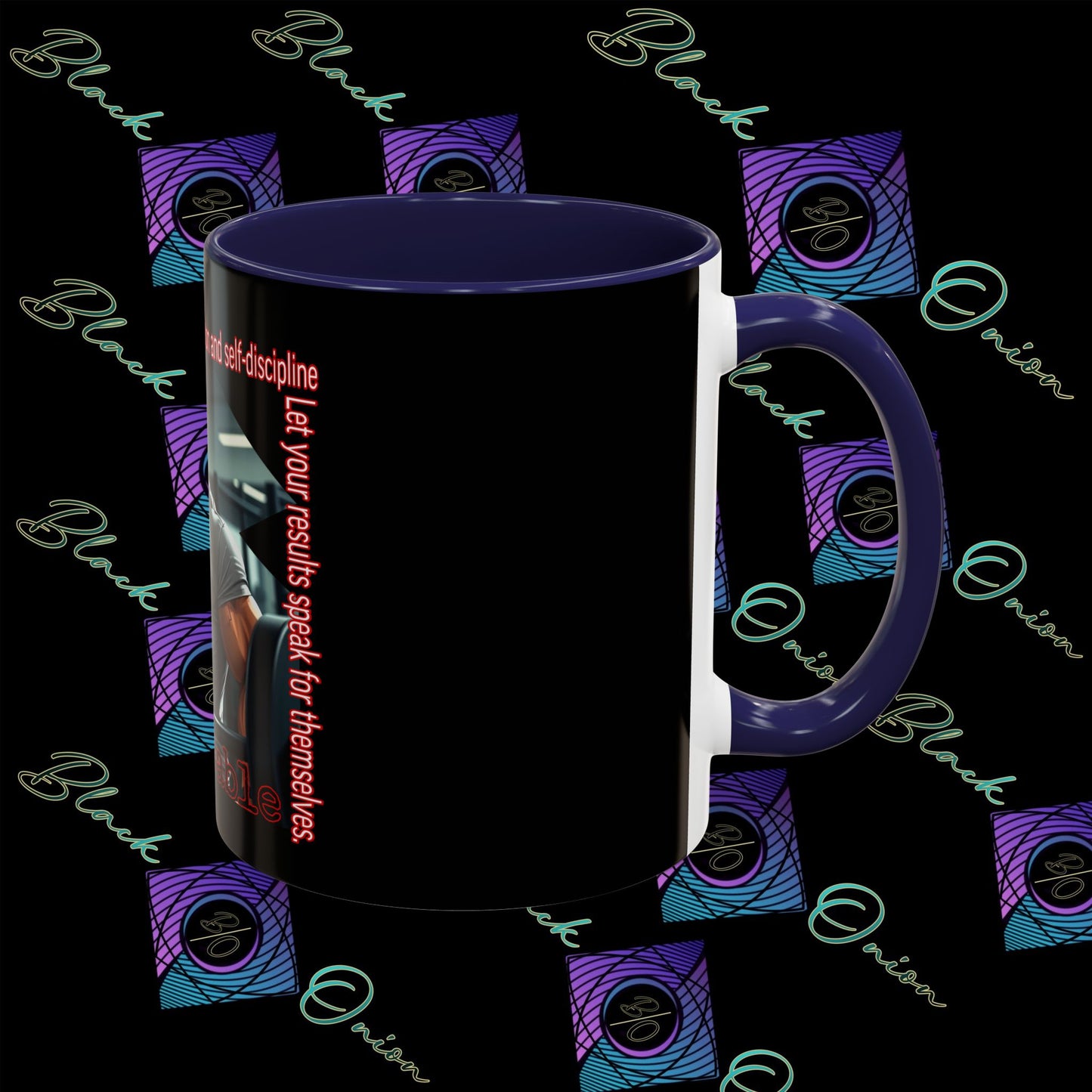 BlackOnion Coffee Mug Serial 2 with Workout Motif ‘Unstoppable’🫵🔥💪
