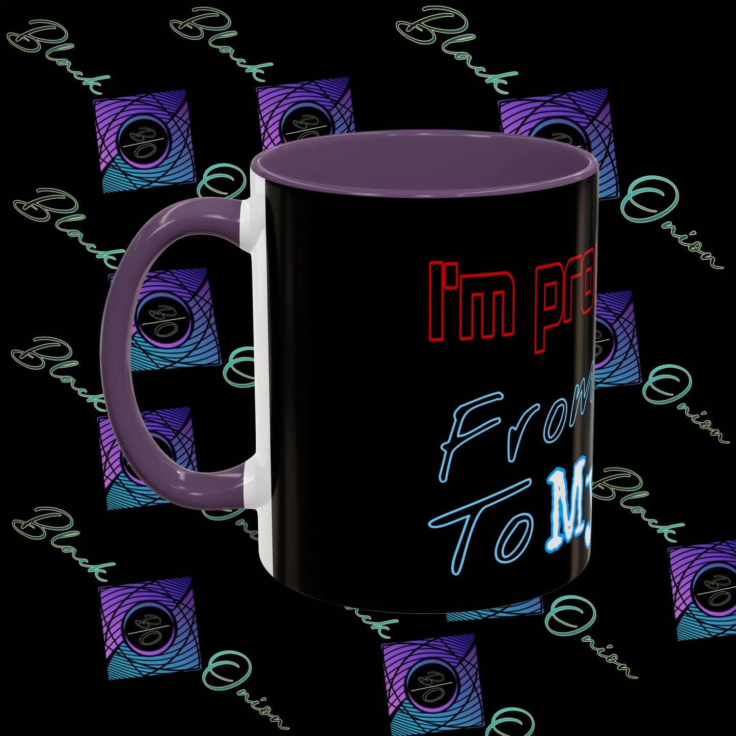 BlackOnion Coffee Mug 2 with Workout Motif ‘ I’m proud of you’🫵🔥💪