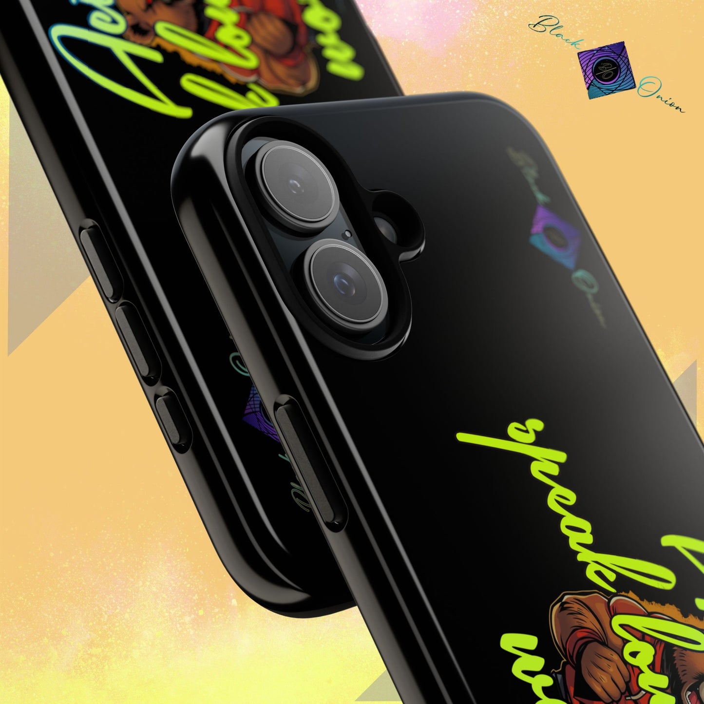 BlackOnion Brand New Phone Case - with Motivational Workout Motif ‘Actions speak lauder ‘💪🔥🫵
