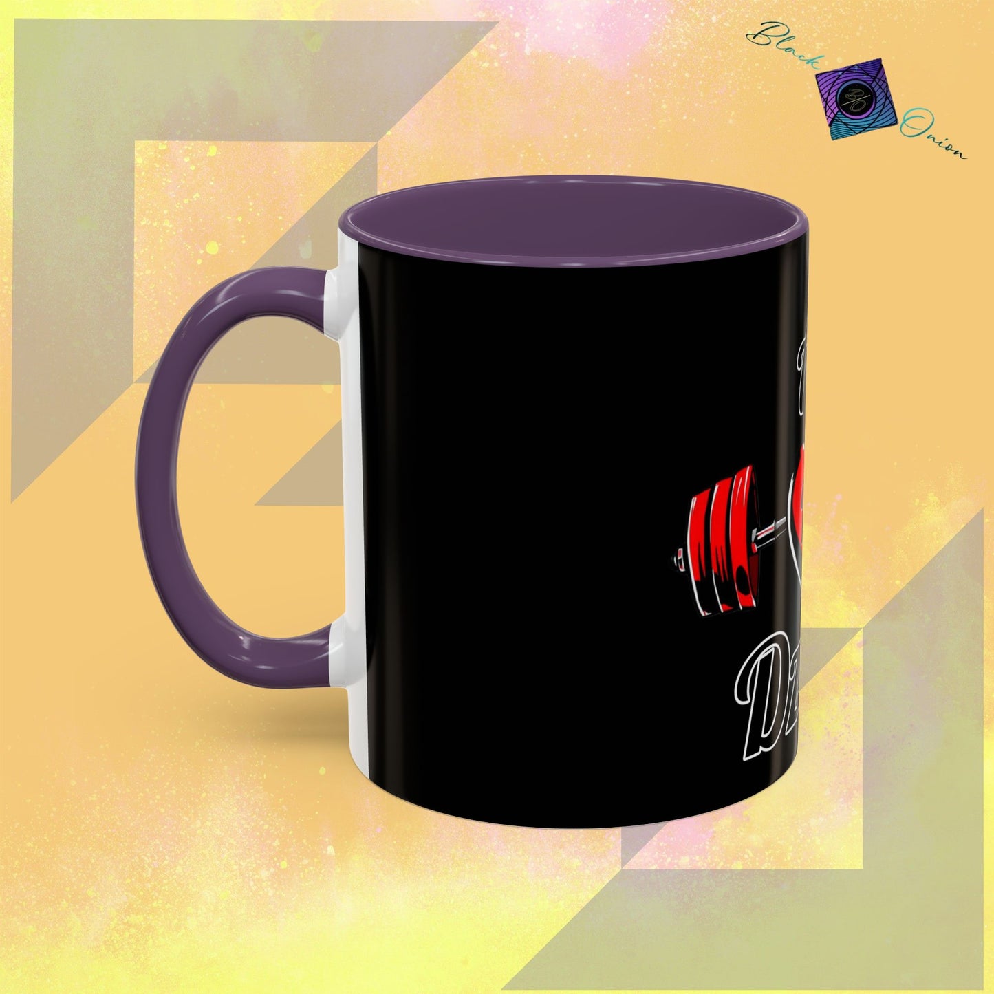 BlackOnion Coffee Mug - 11oz with Workout Motif ‘ÁjjLávDzsi’🔥💪🫵