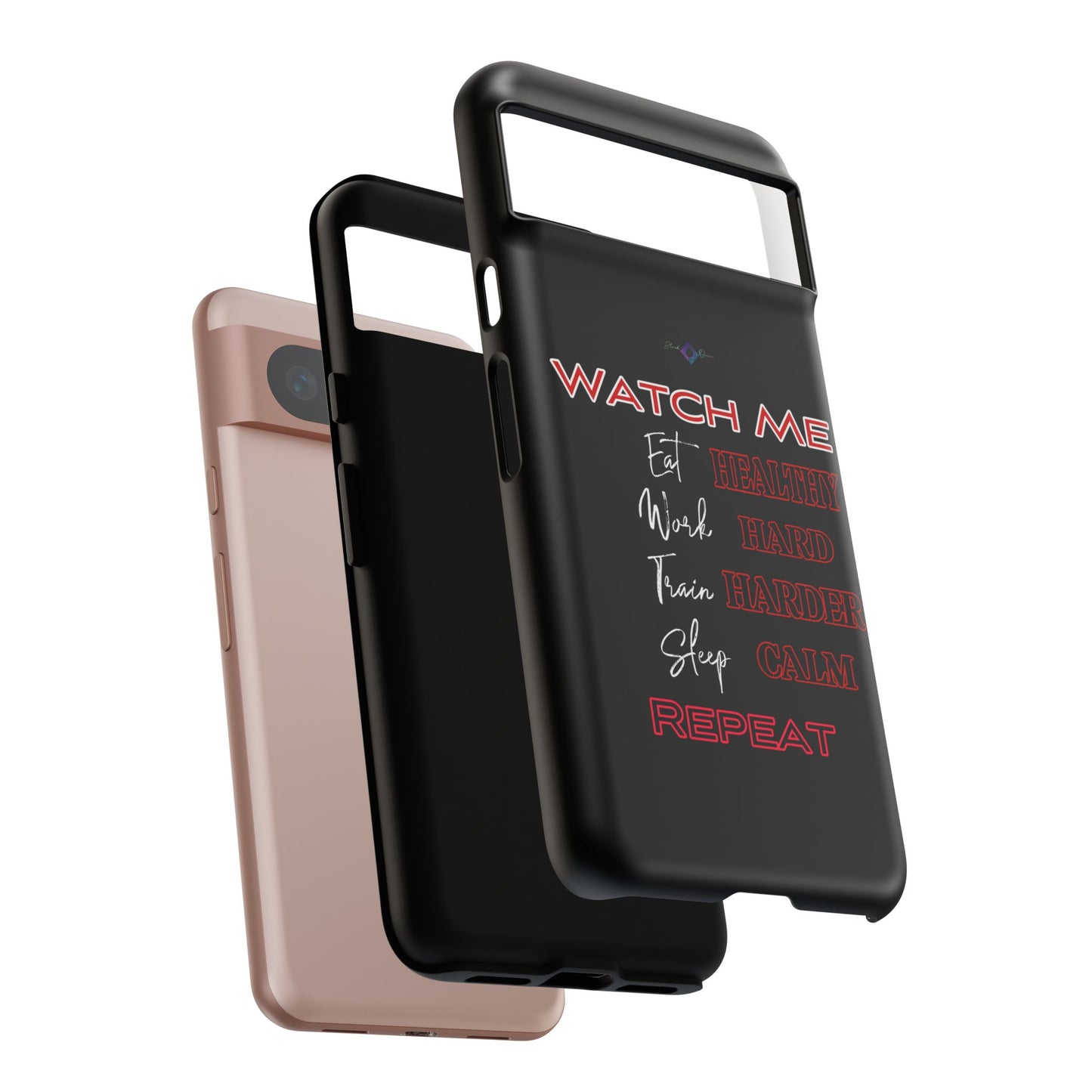 BlackOnion Phone Case -with Motivational Motif 'Watch Me' 💪🔥🫵