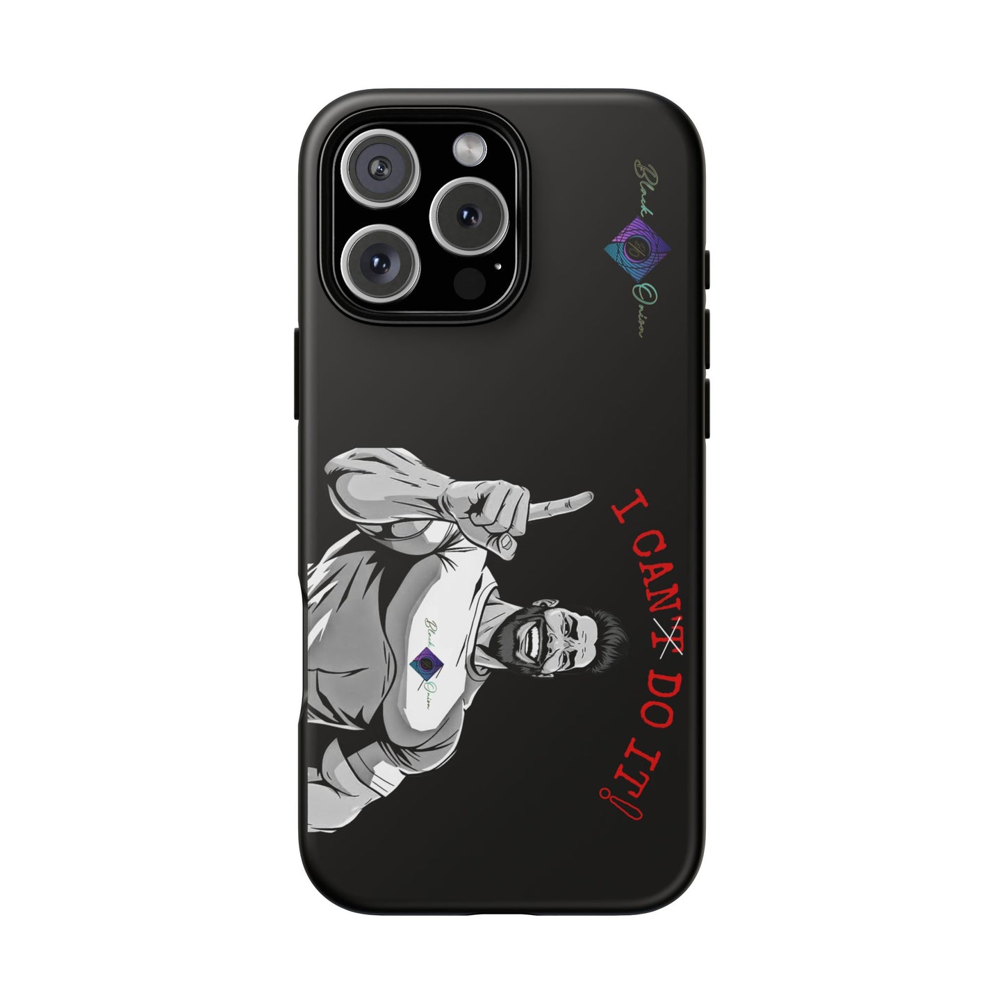 BlackOnion Brand New Phone Case - with Motivational Workout Motif’I Can Do It ‘💪🔥🫵