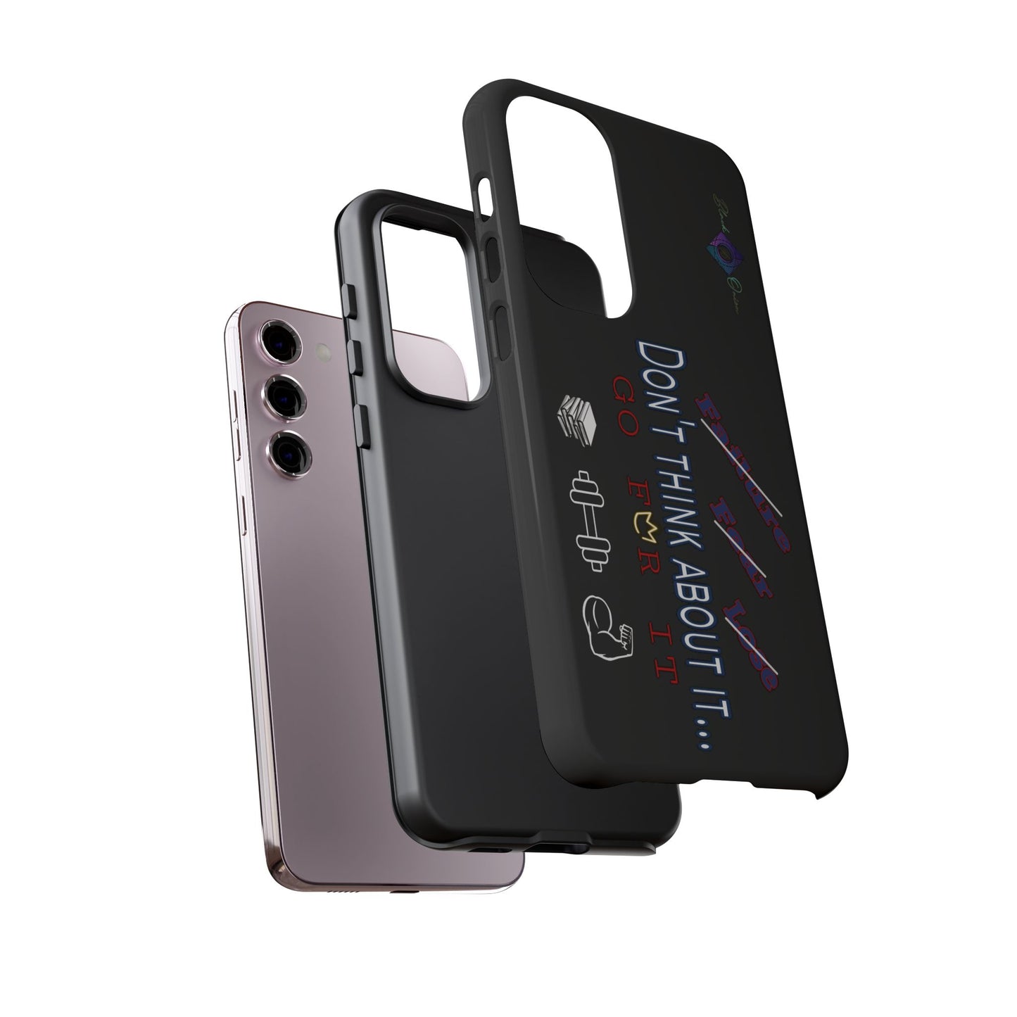 BlackOnion Brand New Phone Case - with Motivational Workout Motif’Don’t think ‘💪🔥🫵