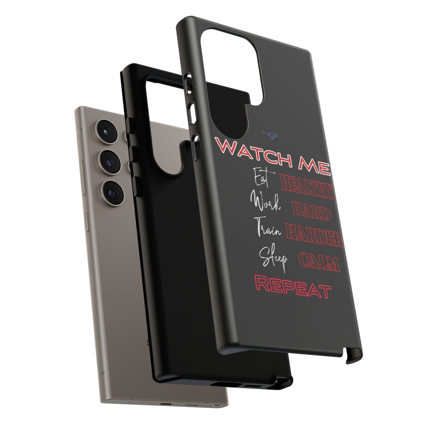 BlackOnion Phone Case -with Motivational Motif 'Watch Me' 💪🔥🫵