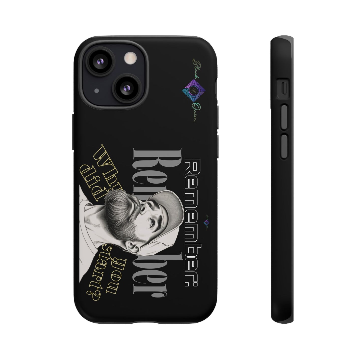 BlackOnion Brand New Phone Case - with Motivational Workout Motif’Remember ‘💪🔥🫵