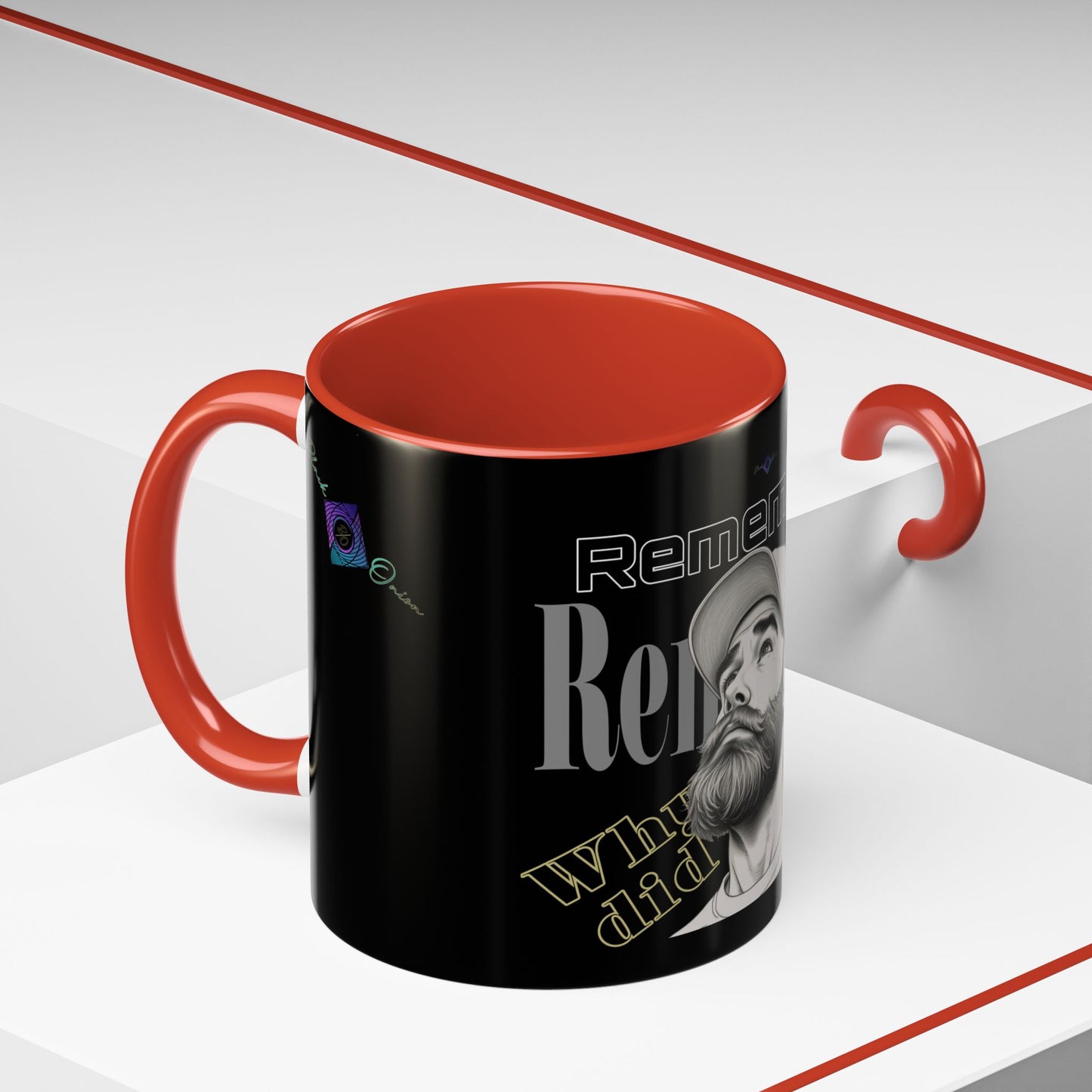 BlackOnion Coffee Mug - 11oz with Workout Motif ‘Remember ’🔥💪🫵